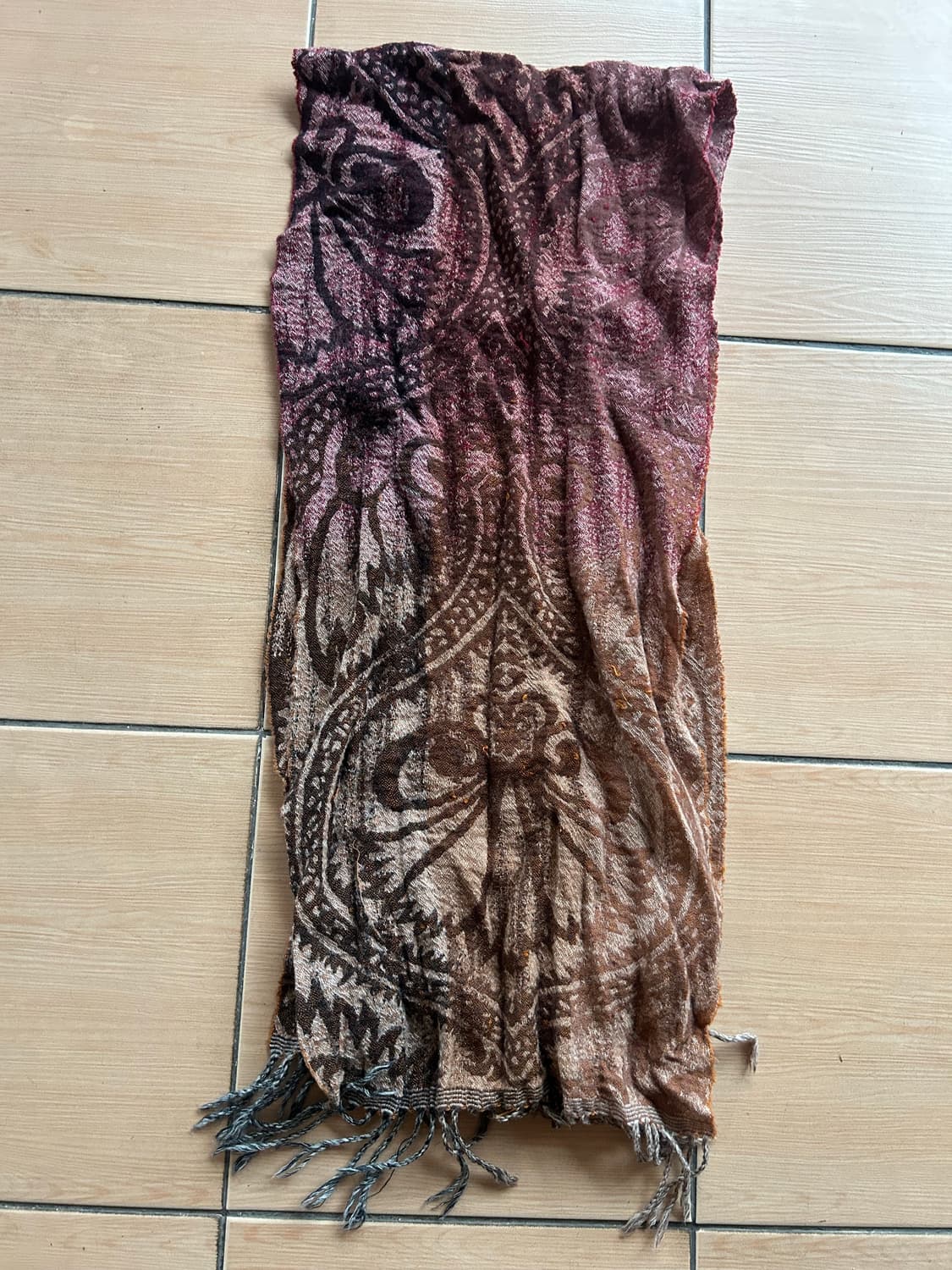 Vintage wool muffler 상품이미지3