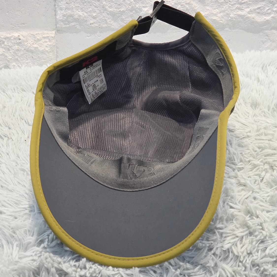 L4-7:K2 테크 라이트 하이킹 캡 그레이x라임 (조절가능58cm) 상품이미지7