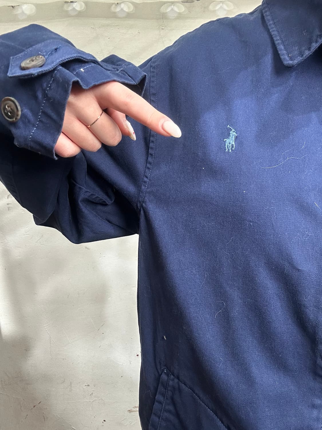 폴로 보이즈 여성 네이비 블루종 자켓 XL 상품이미지4