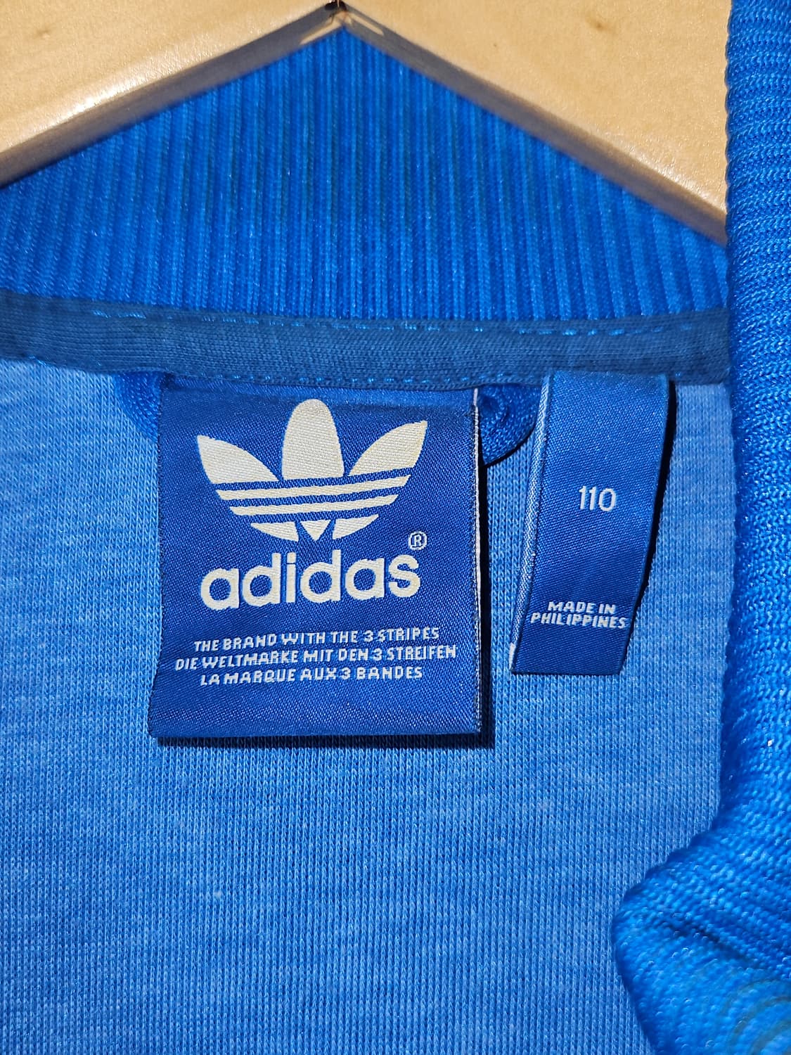 아디다스 워터블루 트랙탑 져지 집업 자켓 110 상품이미지4