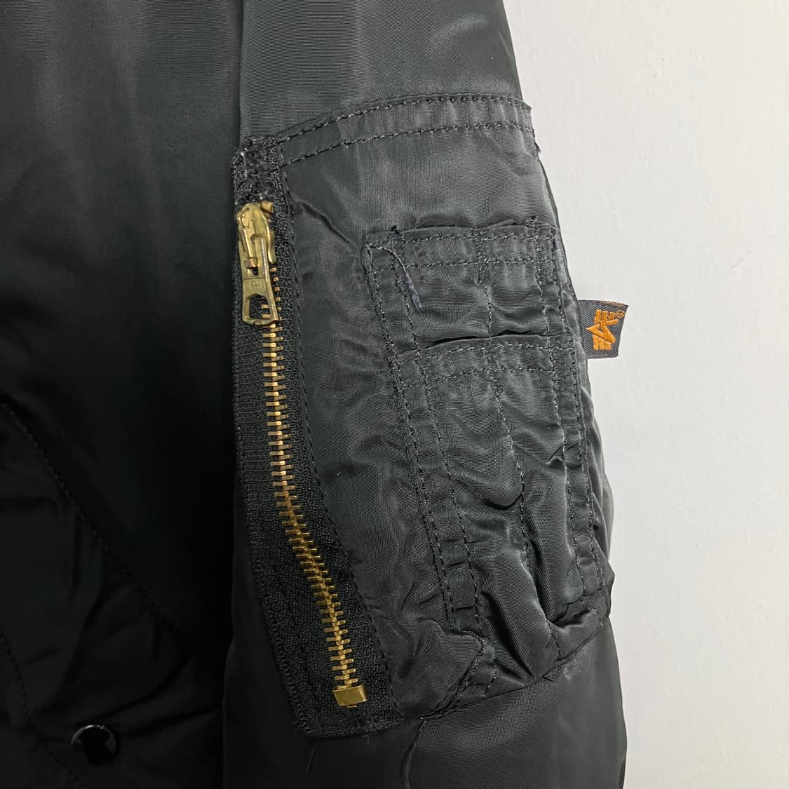 알파인더스트리 블랙 ma-1 항공 점퍼 L 상품이미지8