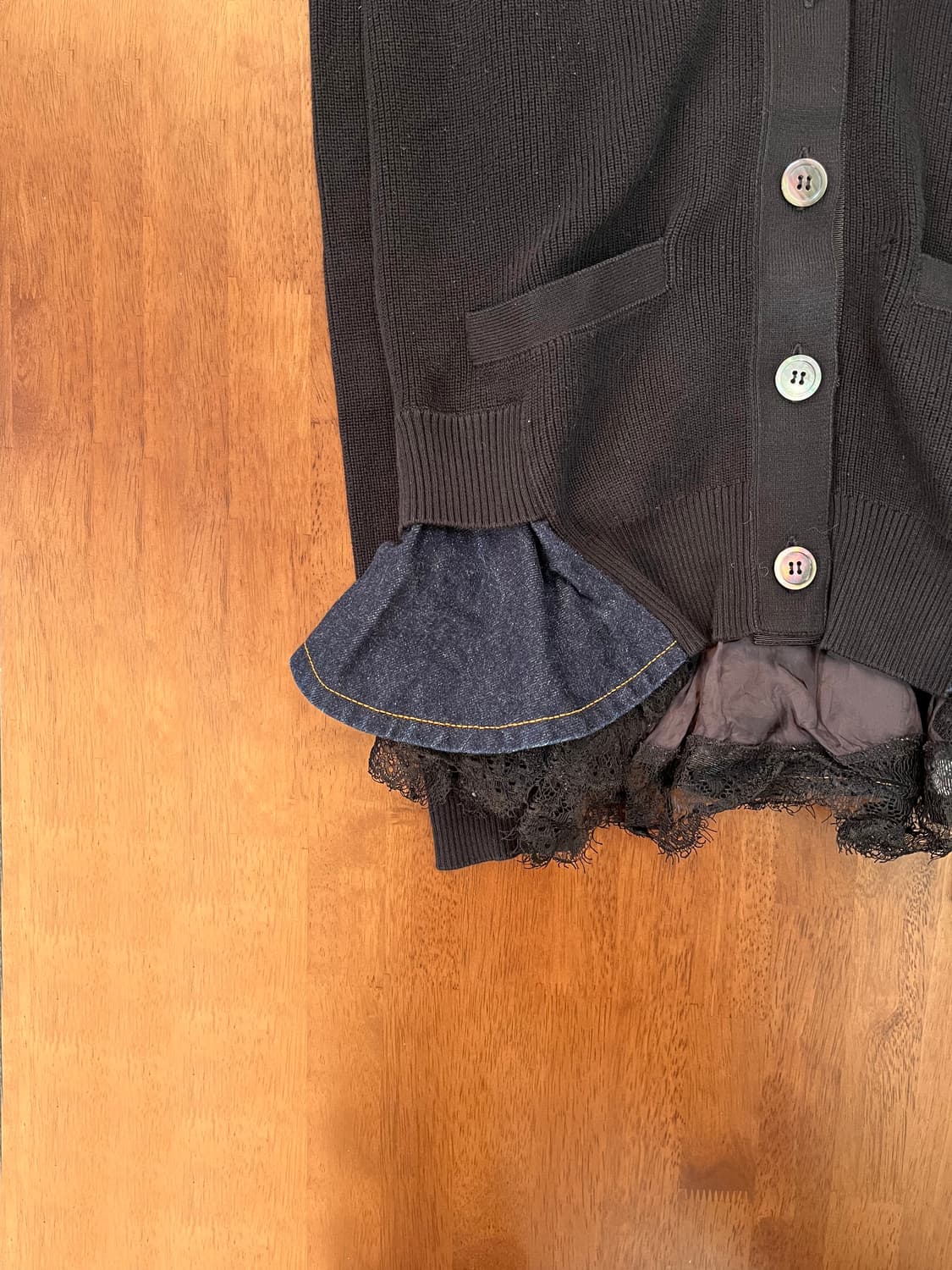 사카이 도킹 가디건 니트 상품이미지3