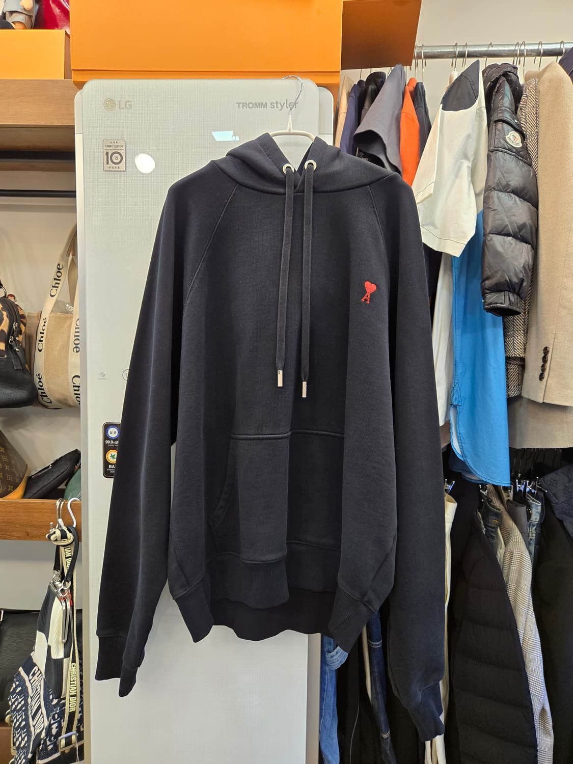 [쿨거환영]아미 스몰 하트 블랙 후드 상품이미지1