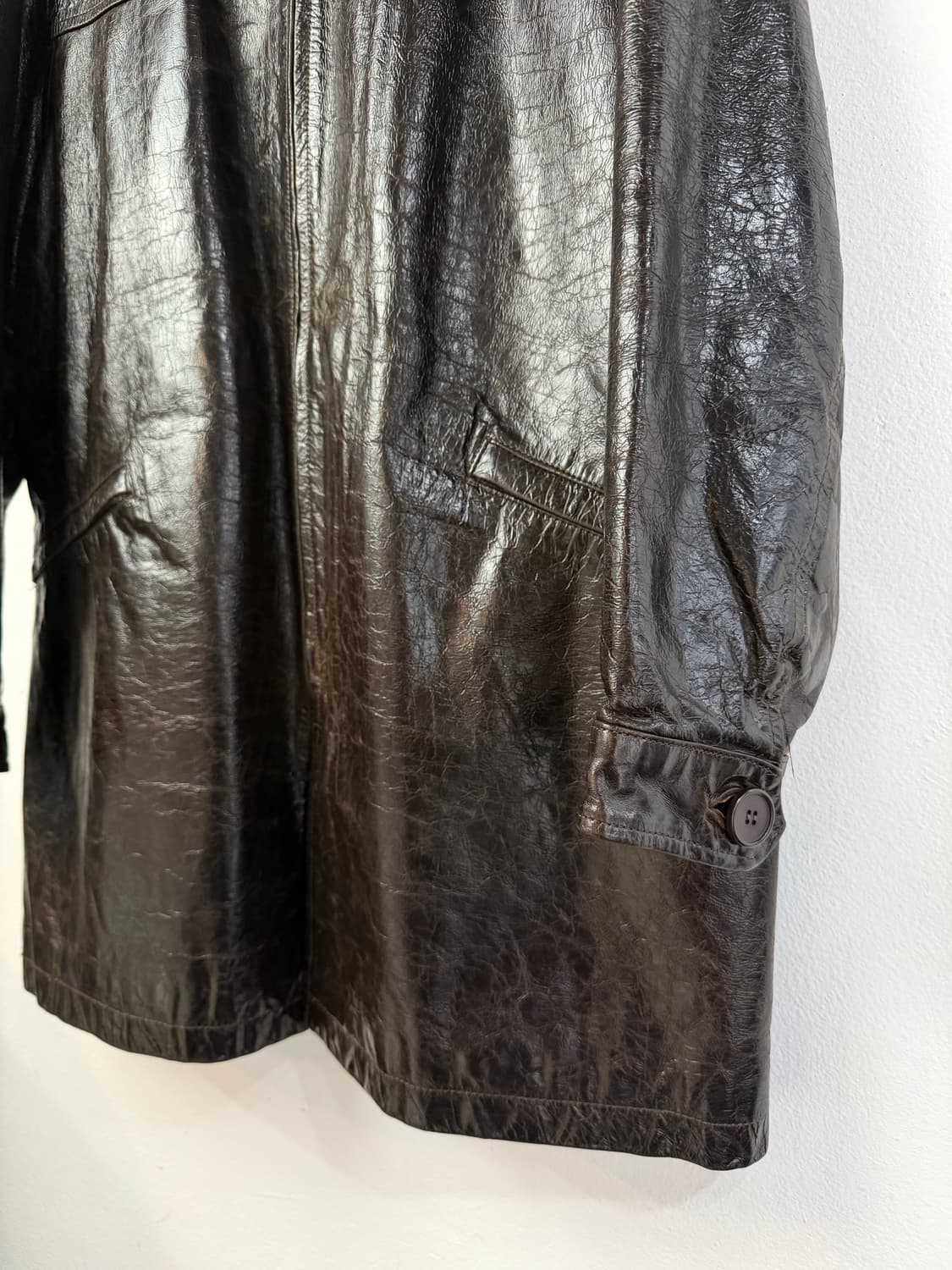 90s PATRIZIA PEPE 레더 카코트 상품이미지3