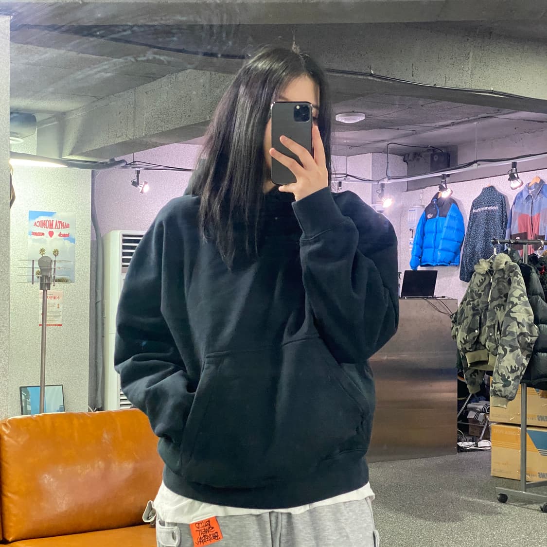 나이키 ACG 스몰로고 풀오버 블랙 후드티 B3598 상품이미지1