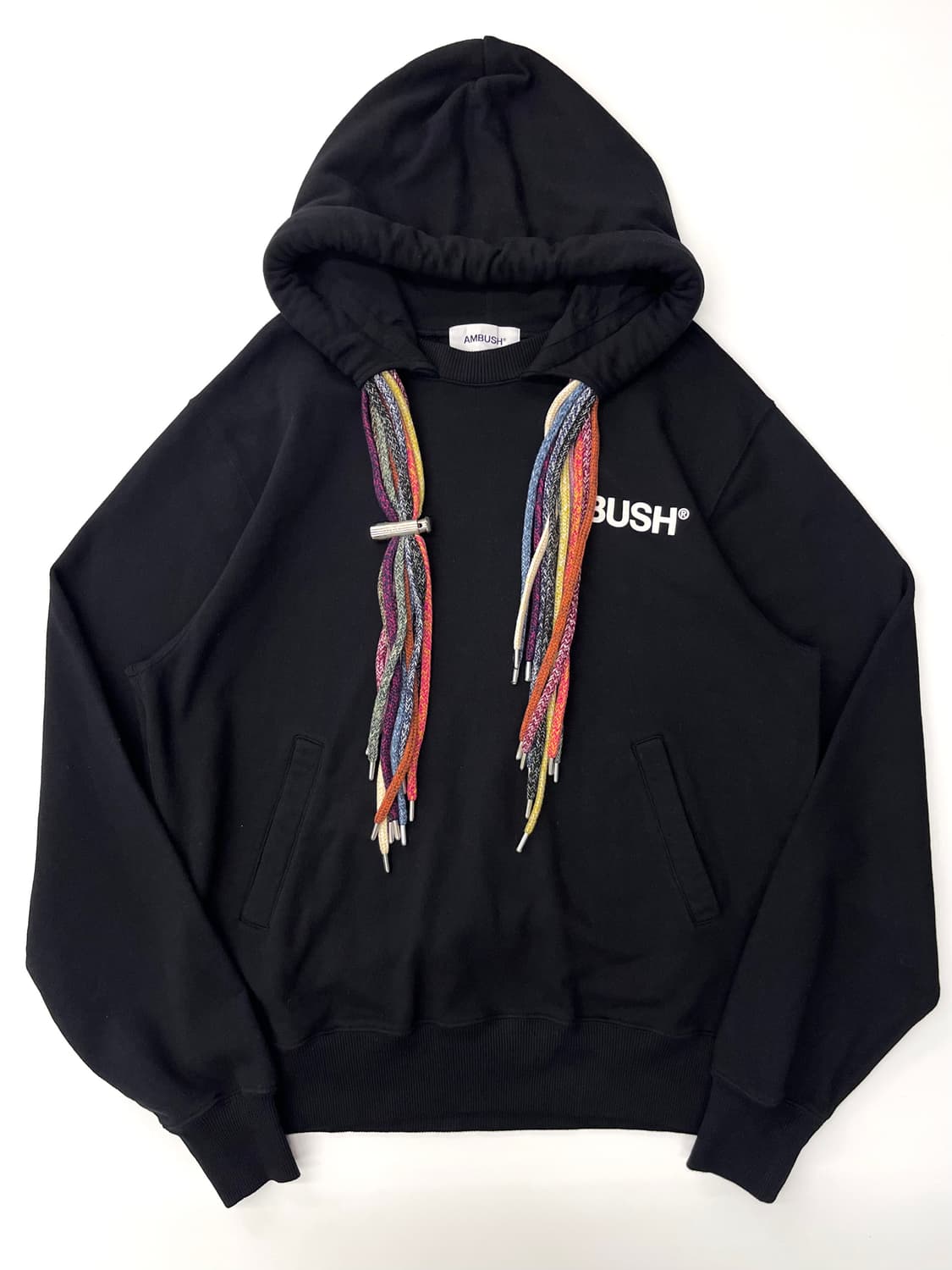Ambush 앰부쉬 블랙 멀티컬러 드로스트링 후드 스웻셔츠 상품이미지5