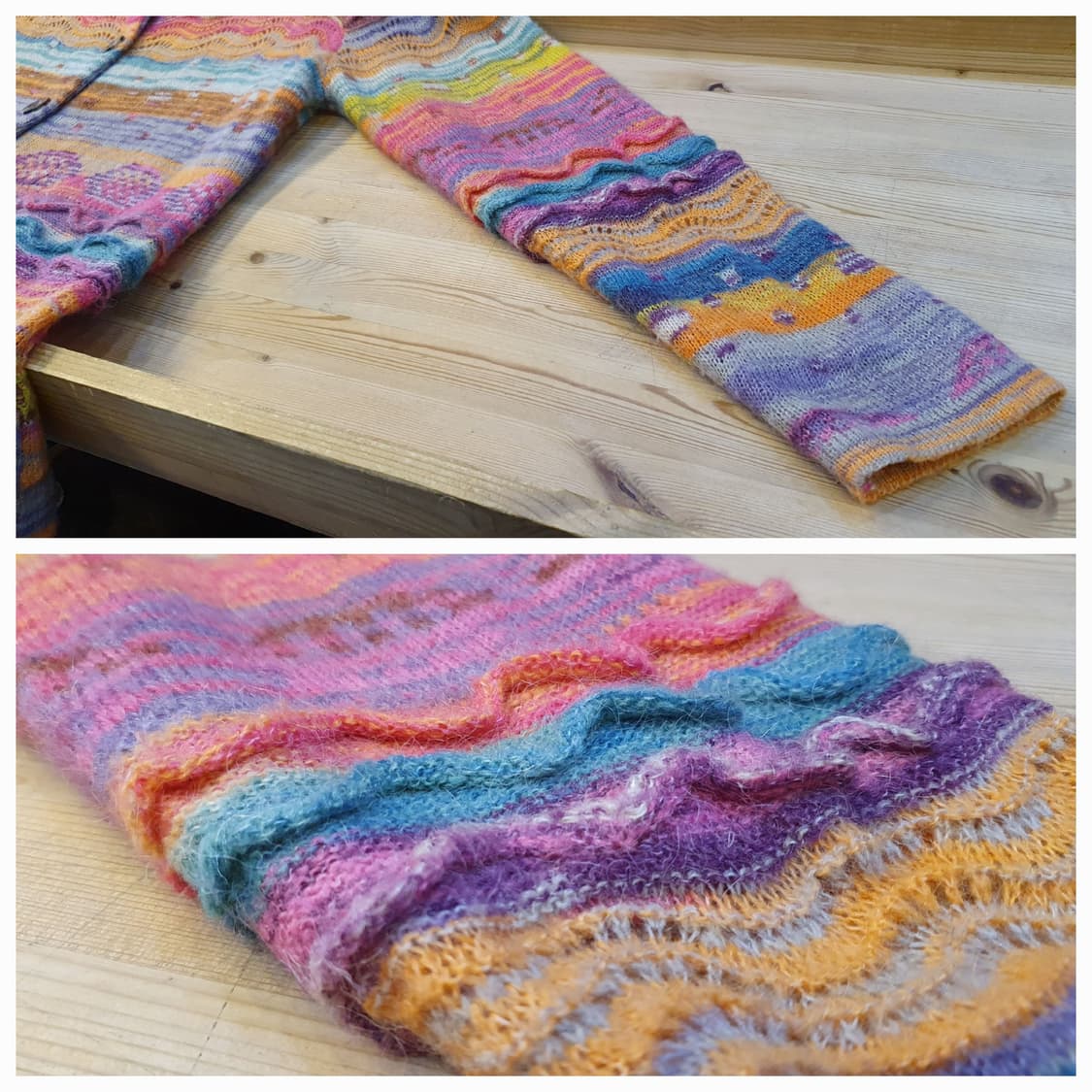 (새상품)66/77.Mohair 히피 가디건 상품이미지6