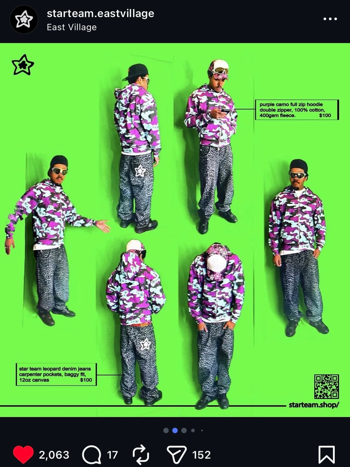 Star Team 퍼플 카모 풀 집 후디 상품이미지3
