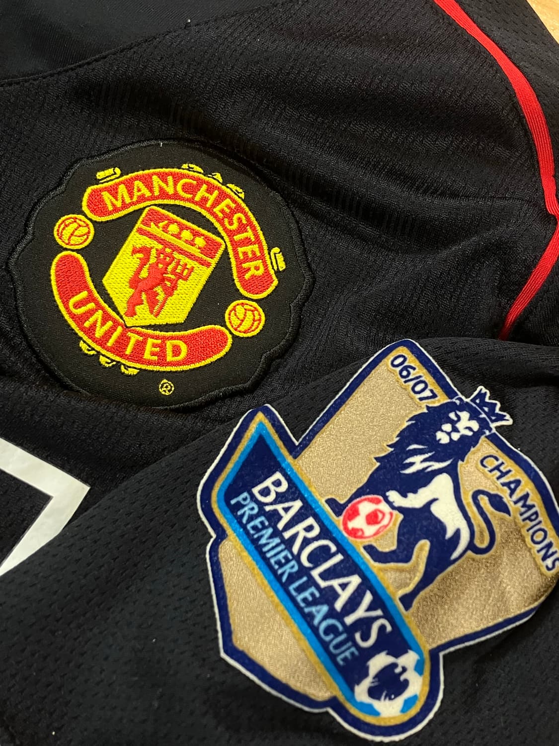 나이키 07-08 맨체스터 유나이티드 어웨이 유니폼 블랙 S #csz18 상품이미지3