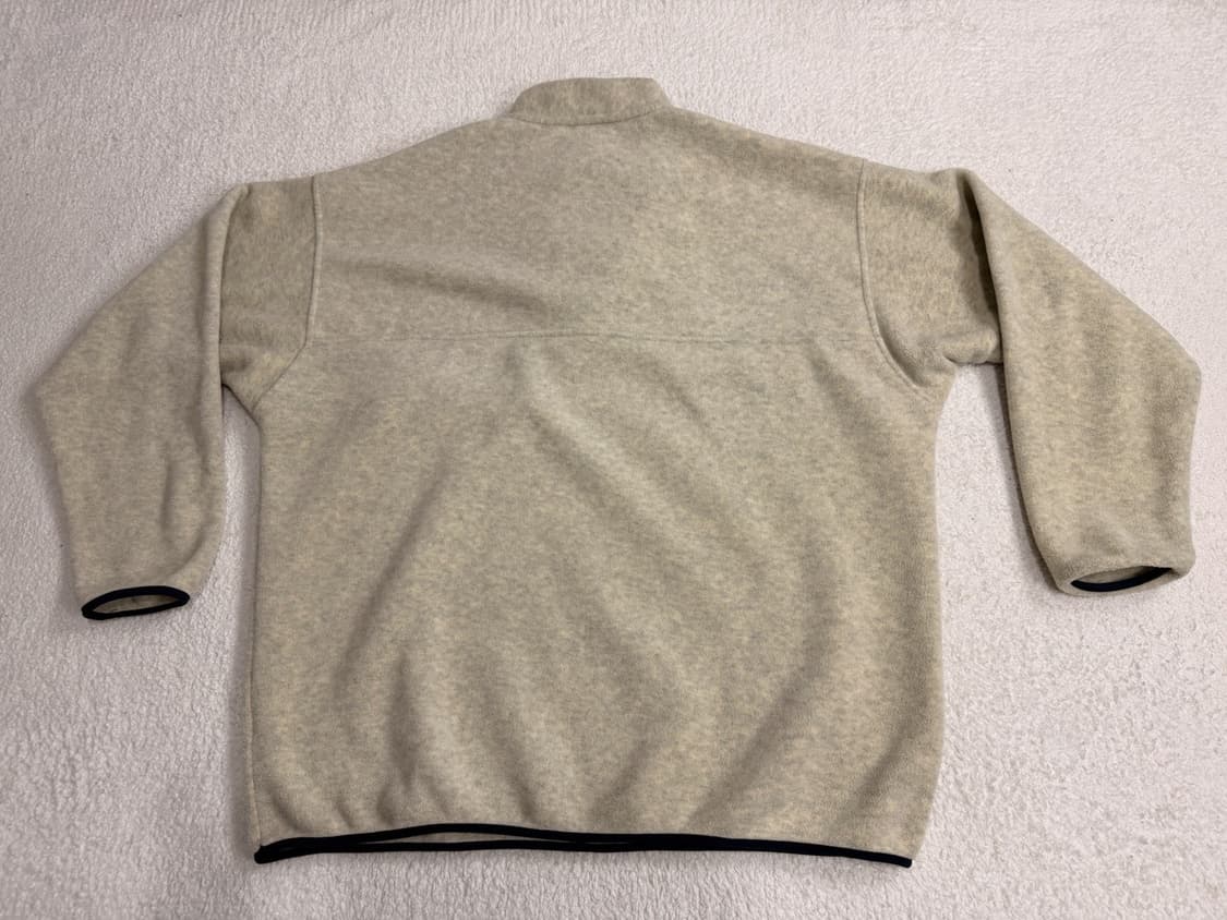 파타고니아 신칠라 스냅-티 플리스 하프집 베이지/네이비 상품이미지5