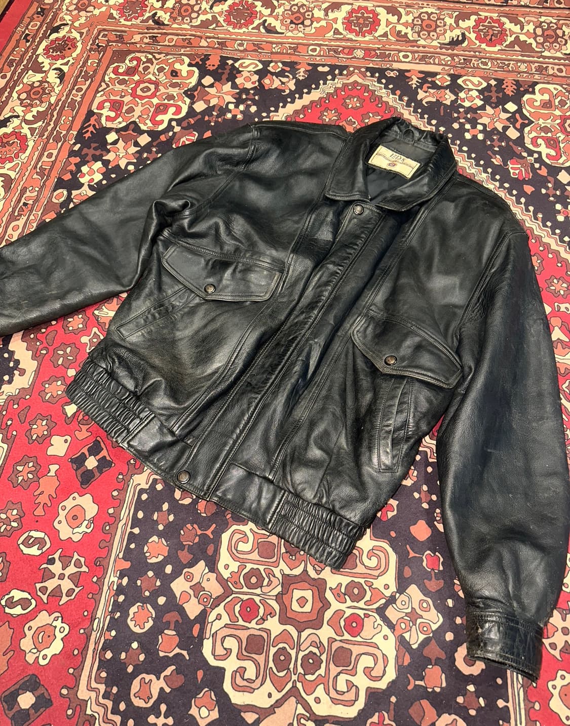 ( XL ) 가죽자켓 봄버자켓 레더자켓 a2가죽 오버핏가죽 빈티지가죽 상품이미지2