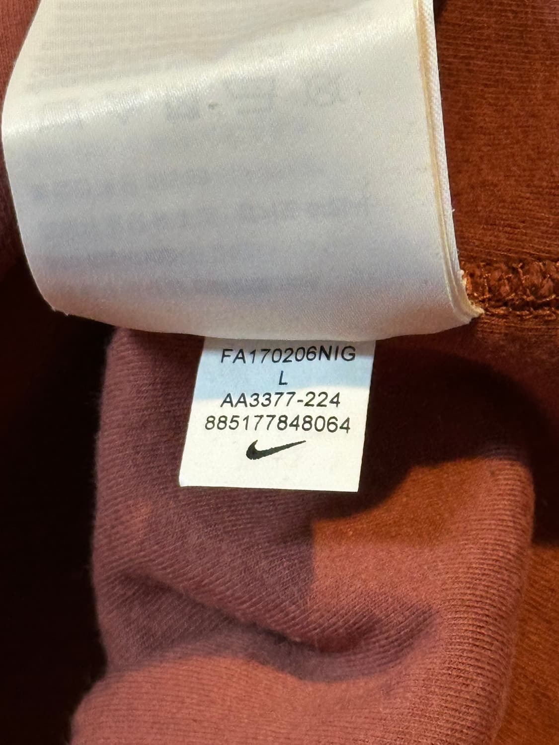 나이키 NRG 신형 스우시 인터내셔널 풀오버 후드티 번트 오렌지 상품이미지8