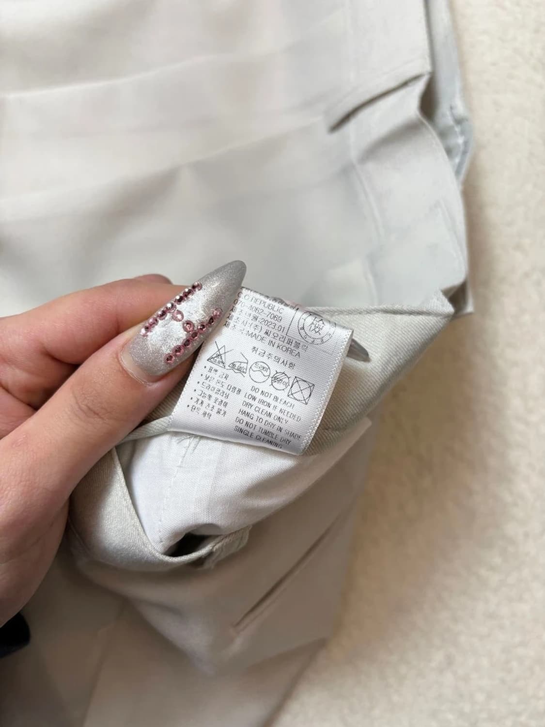 커스텀 어클락 COCL 23ss 투턱 세미와이드 팬츠 PN6757 상품이미지7