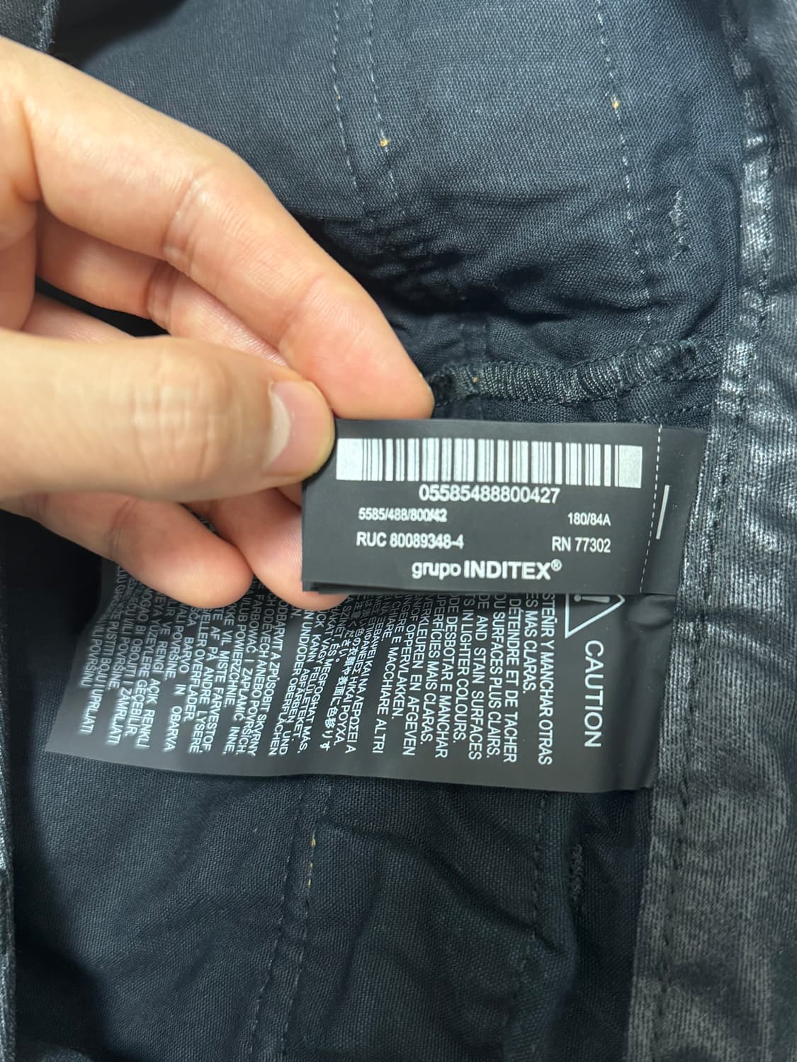 앤더슨벨 자라 컴바인드 레이어드 진 블랙 42사이즈 상품이미지4