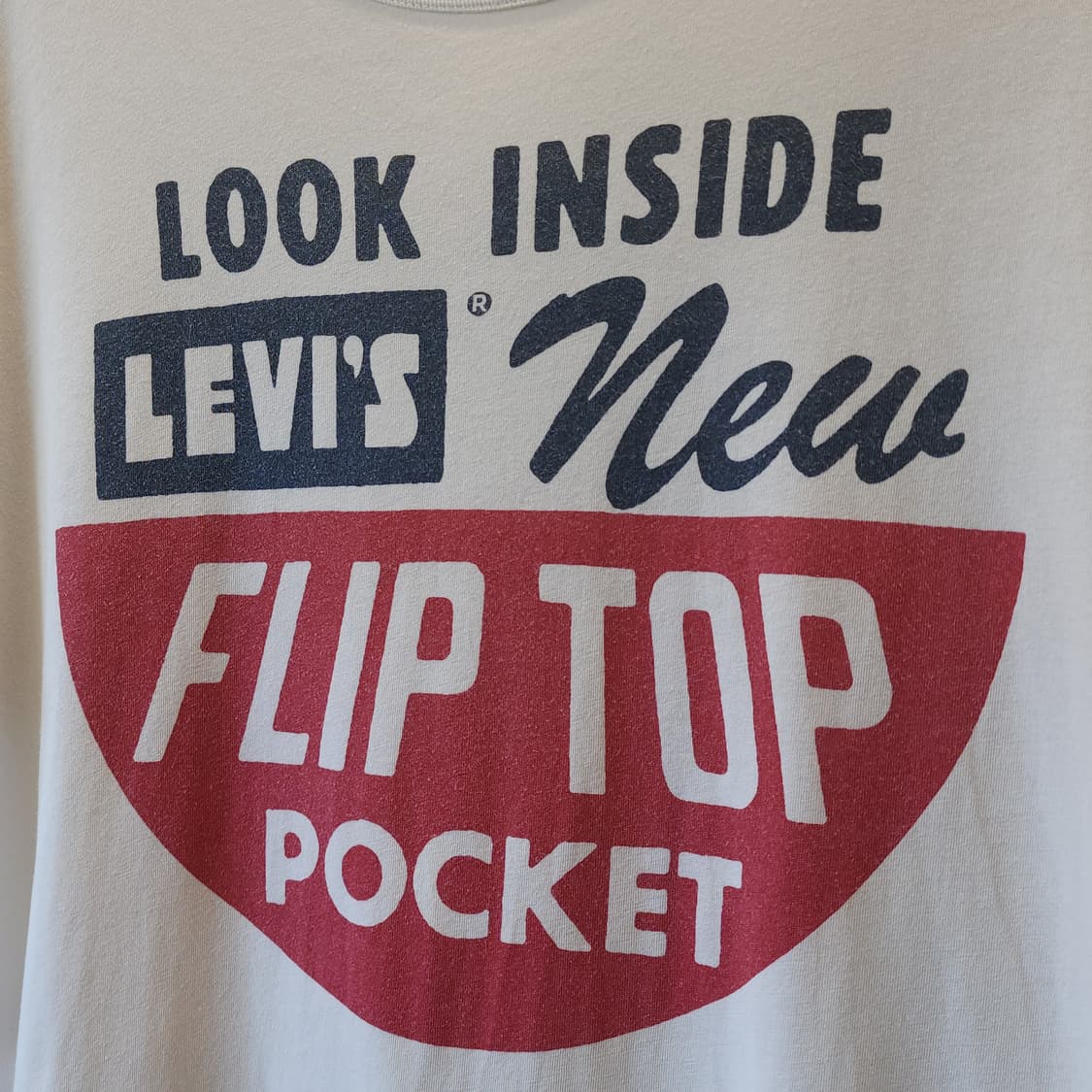00s 리바이스 빈티지 티셔츠 프린팅 티셔츠 화이트 빅로고 m 상품이미지5