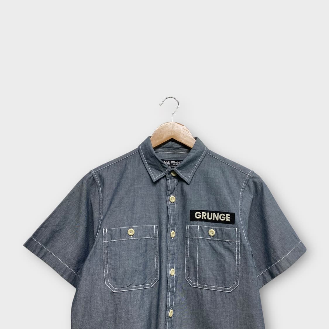빔즈 GRUNGE 빈티지 카고 워크셔츠 S 상품이미지3