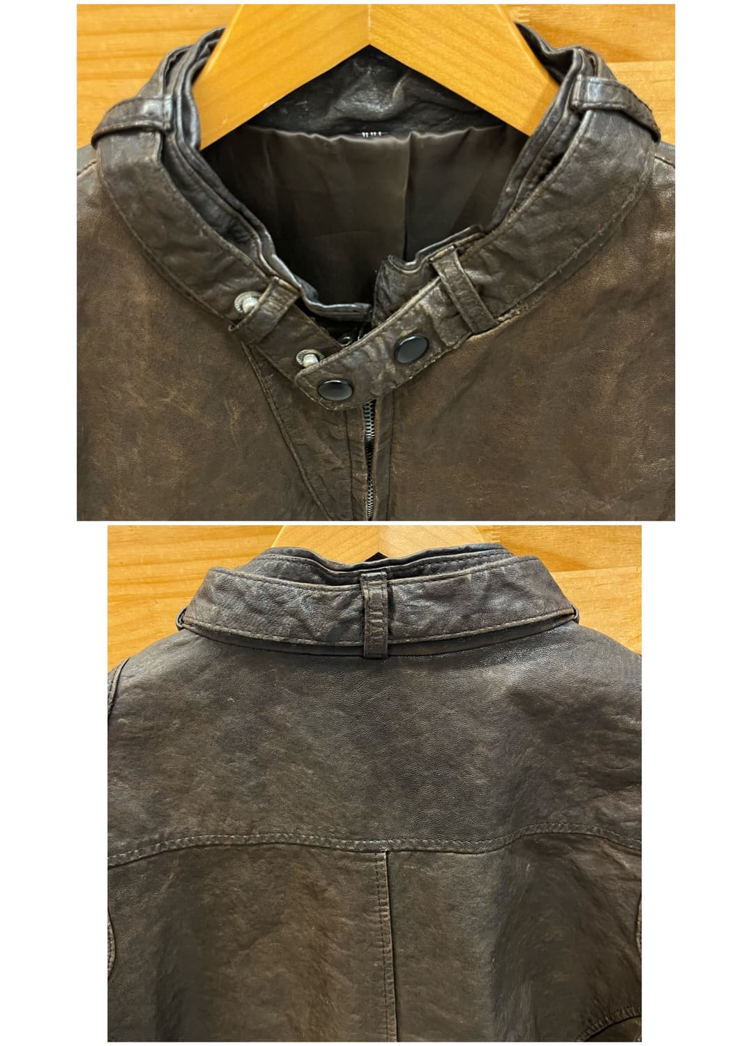 빈티지 양가죽 레더 자켓 브라운 #csz2850 상품이미지7