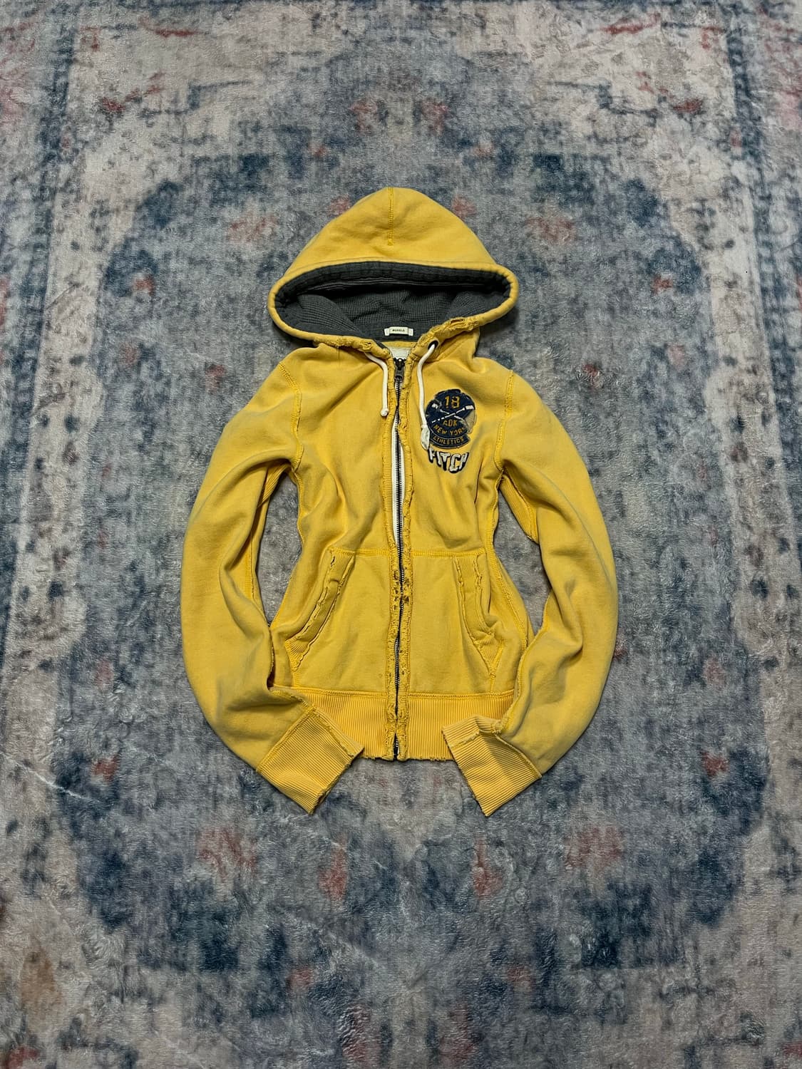 Abercrombie 00s y2k yellow hoodie 상품이미지1