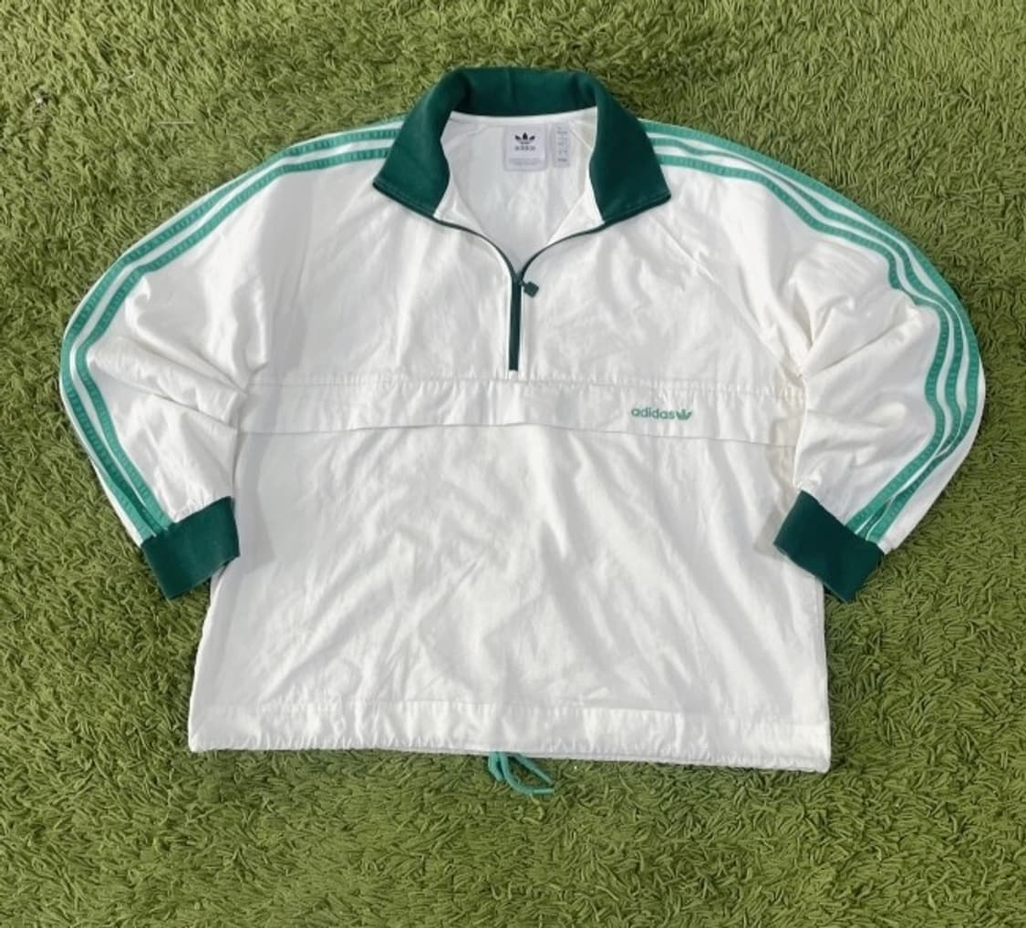 아디다스 화이트 그린 아노락 100/L 상품이미지1