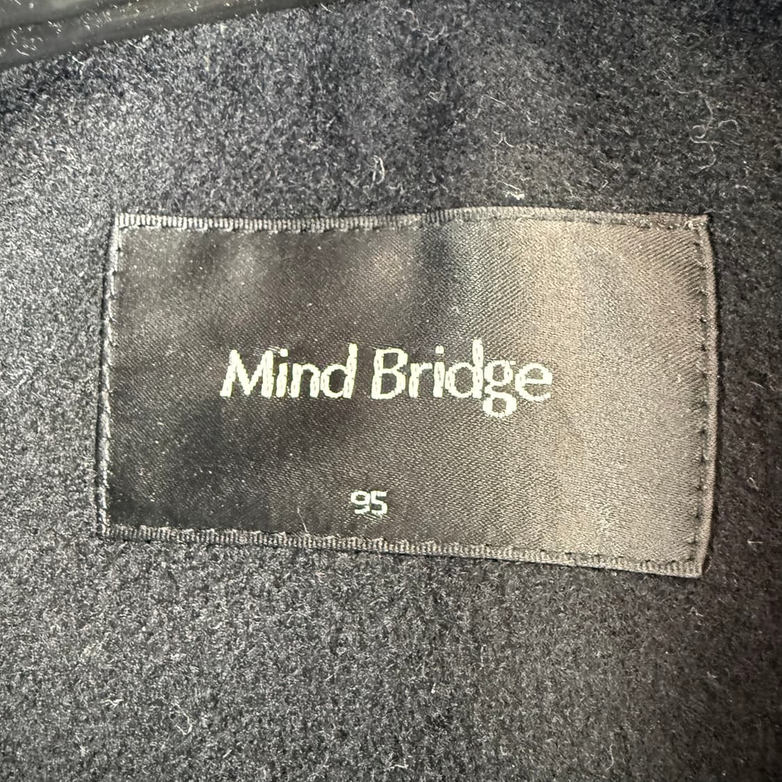 95) 마인드브릿지 더블버튼 울 캐시미어 숏 코트 블랙 상품이미지3