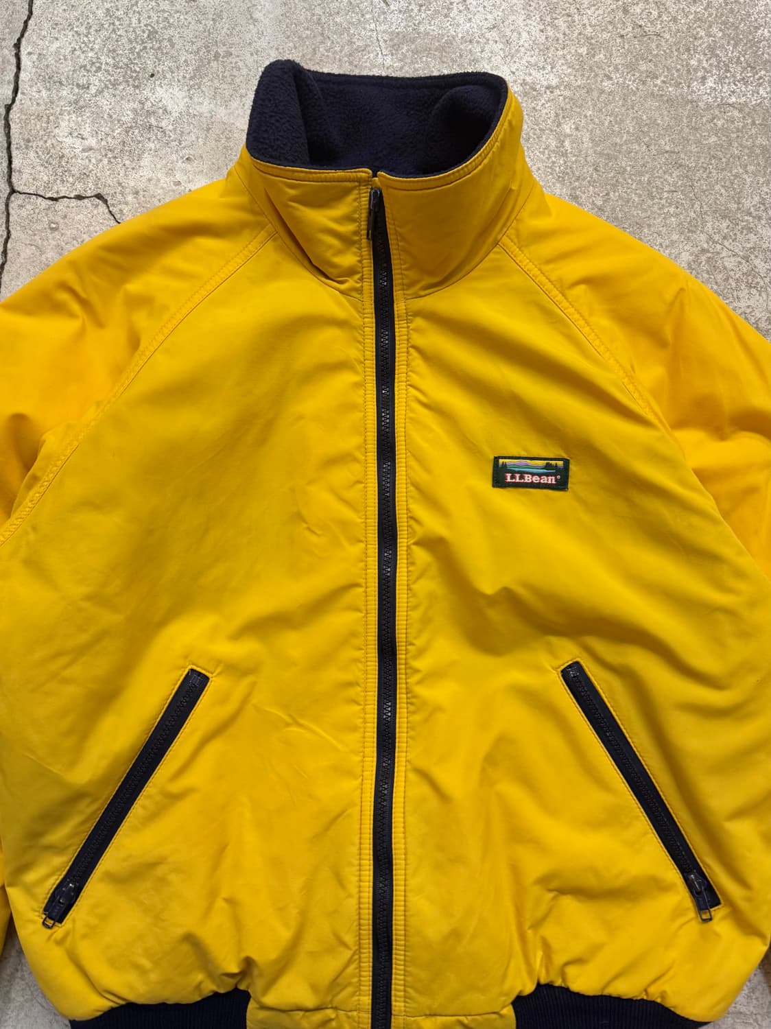 90s 엘엘빈 플리스 라이닝 웜업자켓 usa 상품이미지3