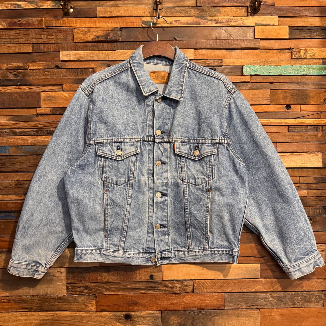 80s Levis OrangeTab Denim Trucker jacket 상품이미지1