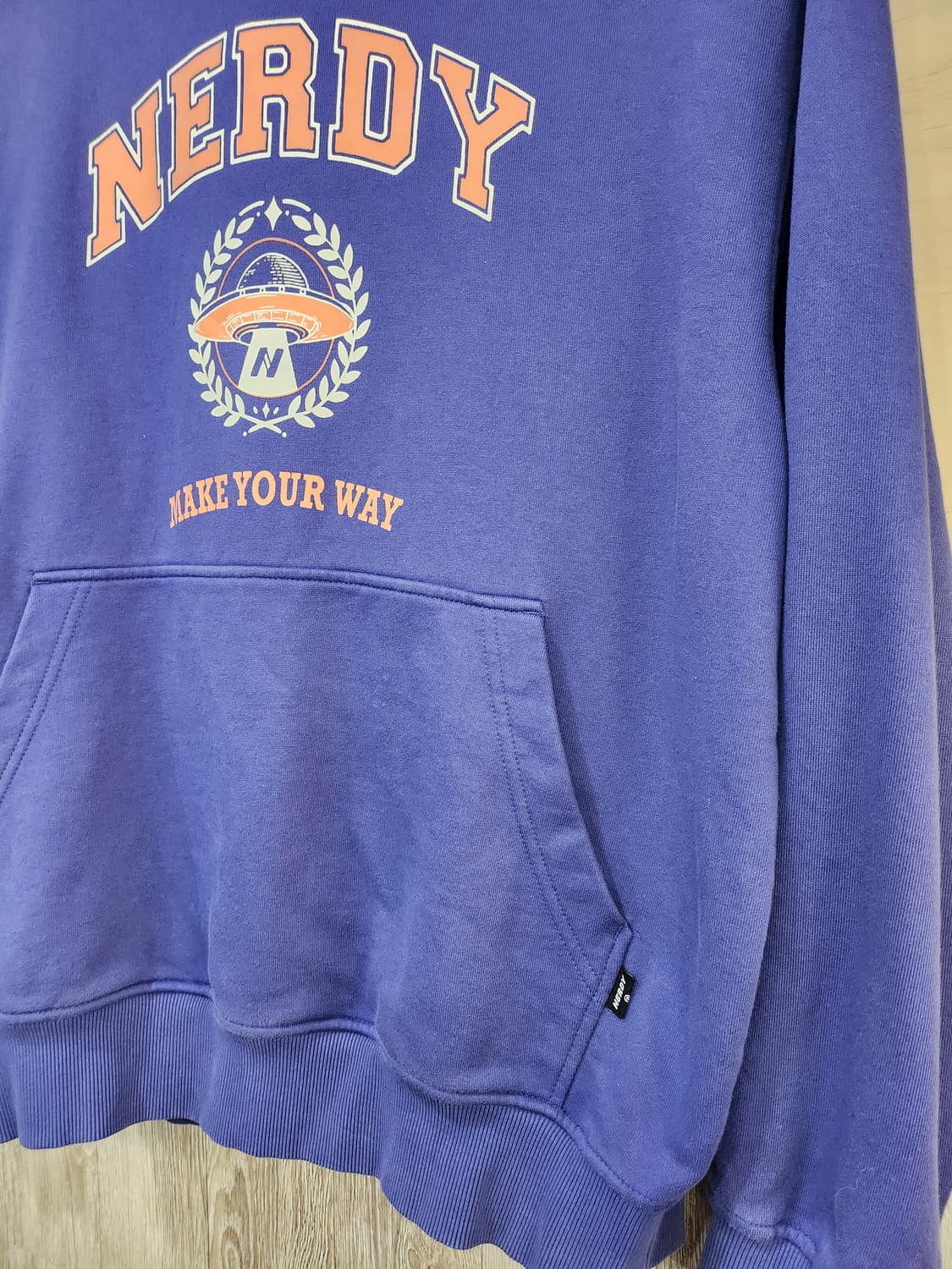 691) 널디 NERDY 로고 후드티 상품이미지3