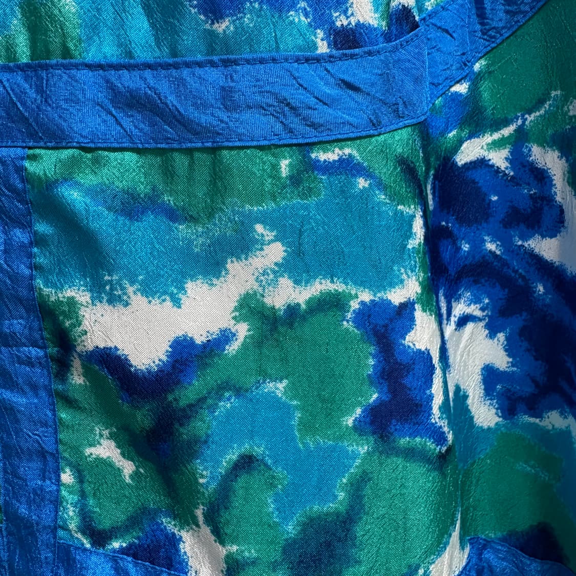 80's 드로잉 패턴 블루종 점퍼 M JPN 상품이미지6