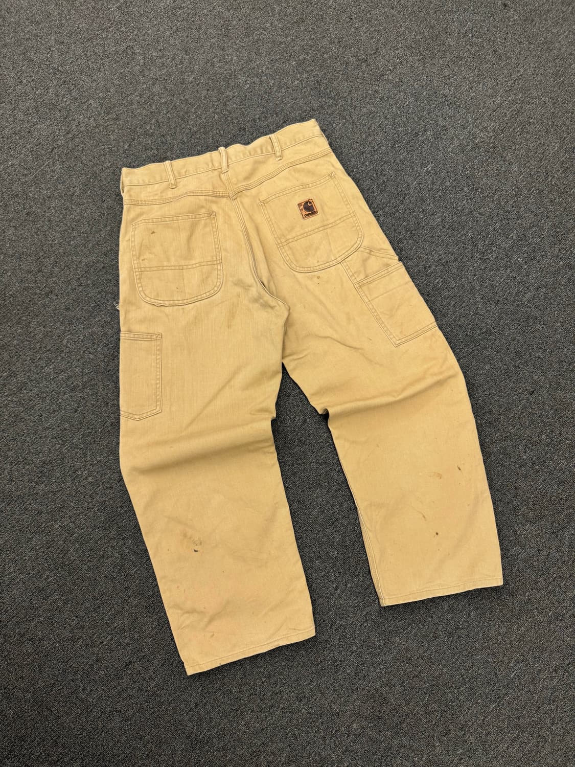 32)칼하트 빈티지 워싱 싱글니 베이지 팬츠 상품이미지6