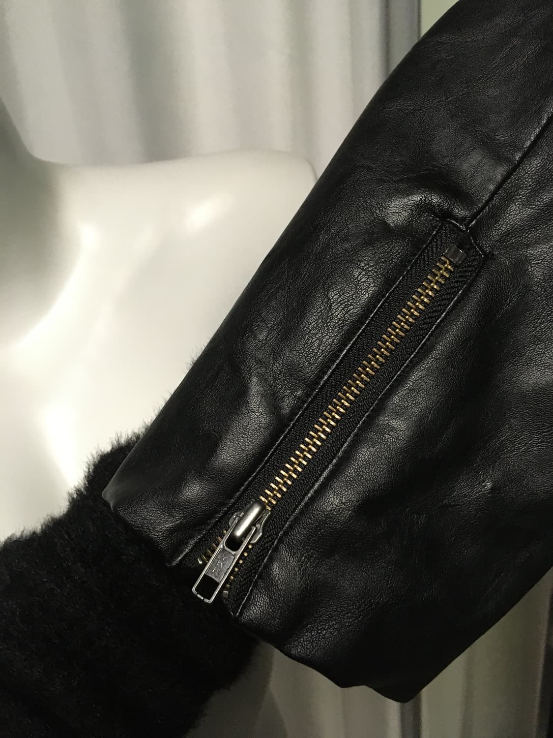 Sio seoul 시오서울 크롭 레더 무스탕 상품이미지7