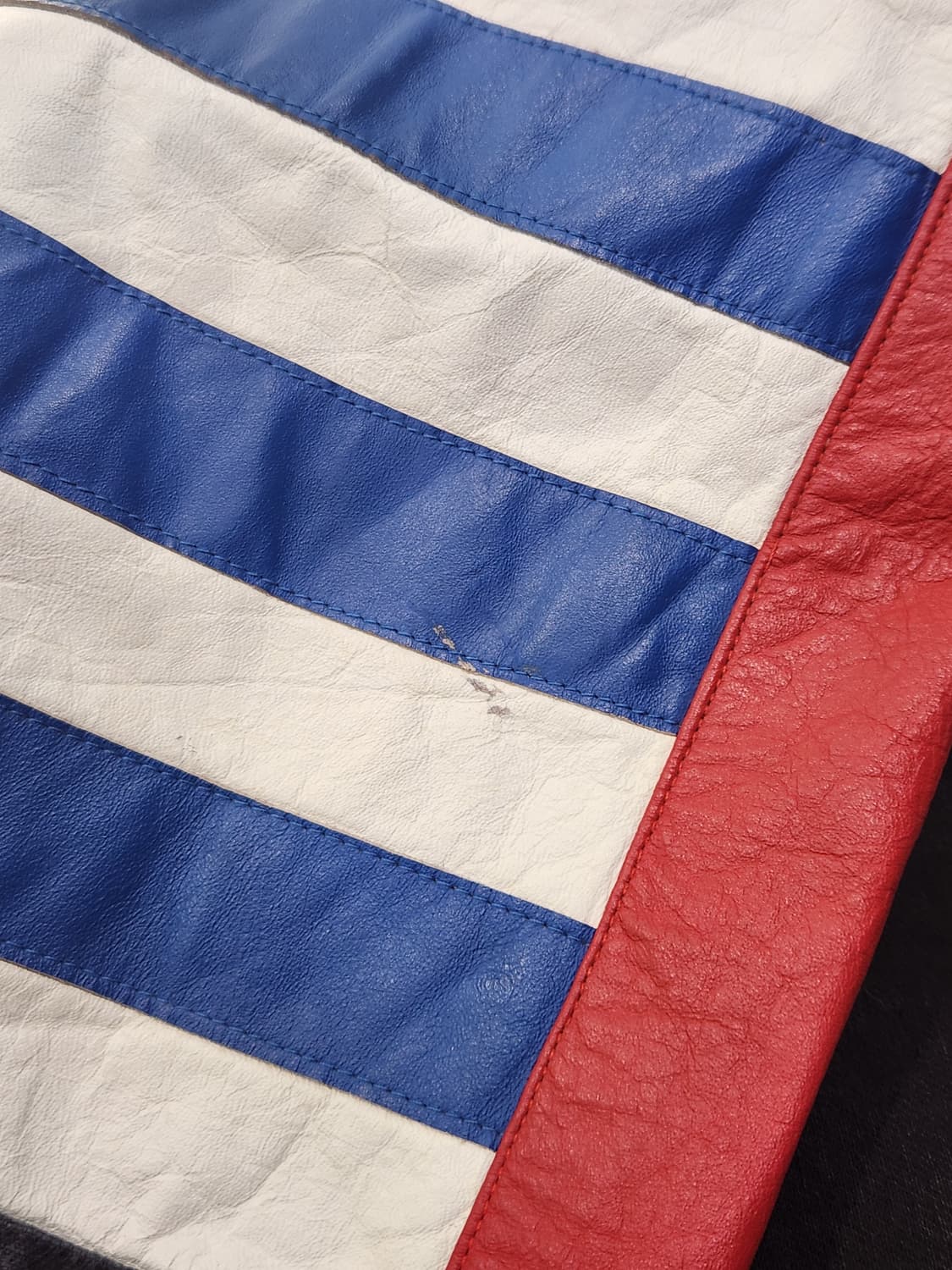 90's Jeff Hamilton 베베 스포츠 레이싱 레더 자켓 M 상품이미지6