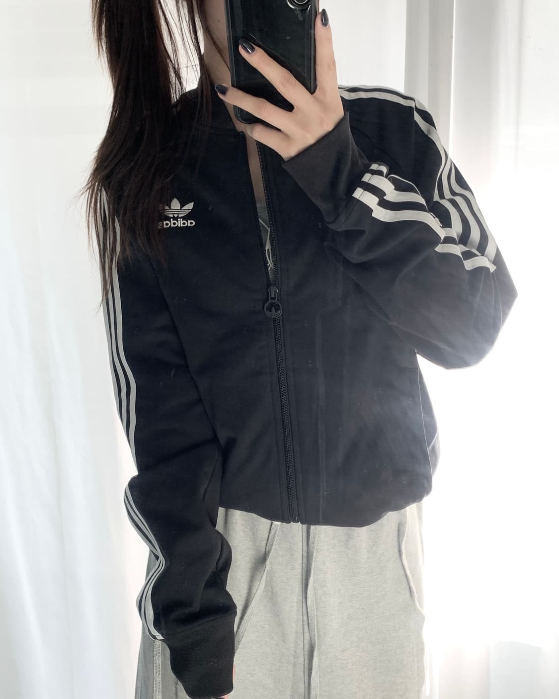 Adidas 아디다스 블랙컬러 슈퍼스타 트랙탑  상품이미지7