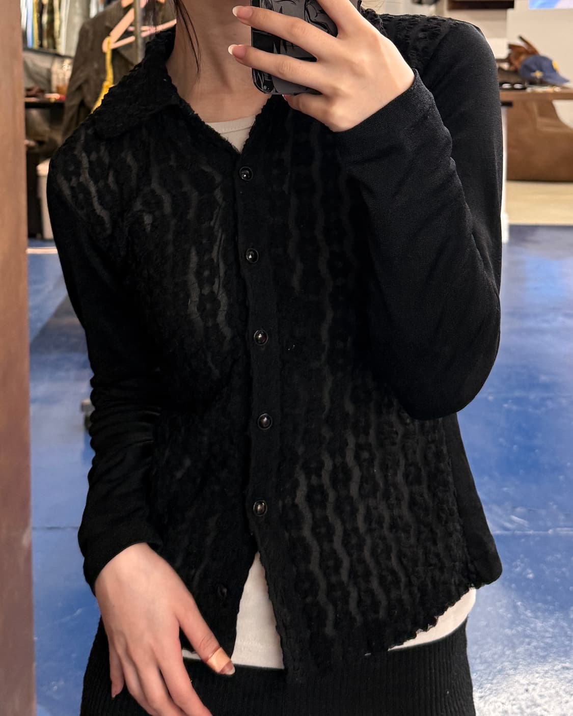 Jpn Lest rose 믹스 카라 셔츠 상품이미지1