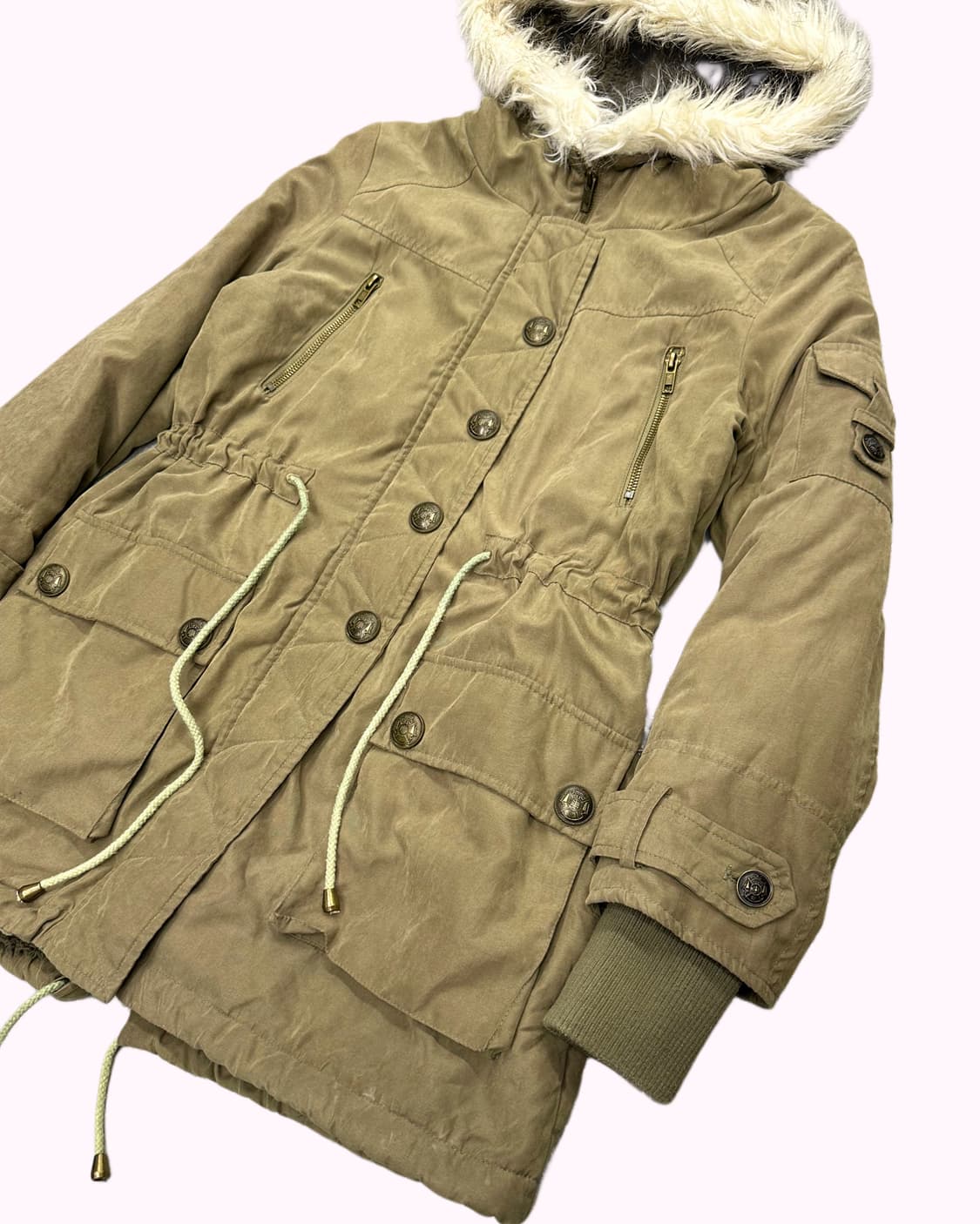 LIZ LISA DOLL khaki fur hood parka 상품이미지3