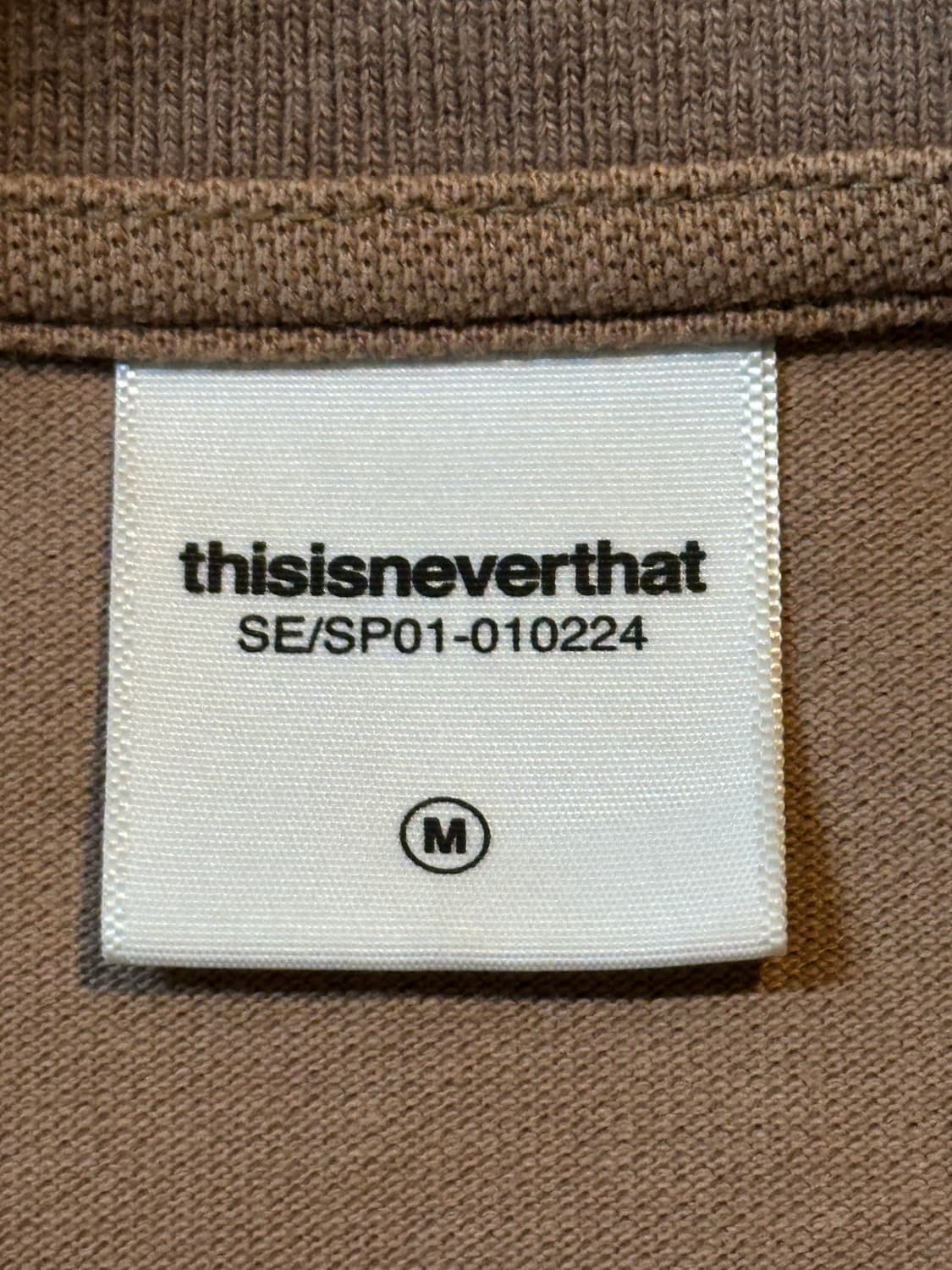 디스이즈네버댓 패치로고 카라 맨투맨 브라운 상품이미지5