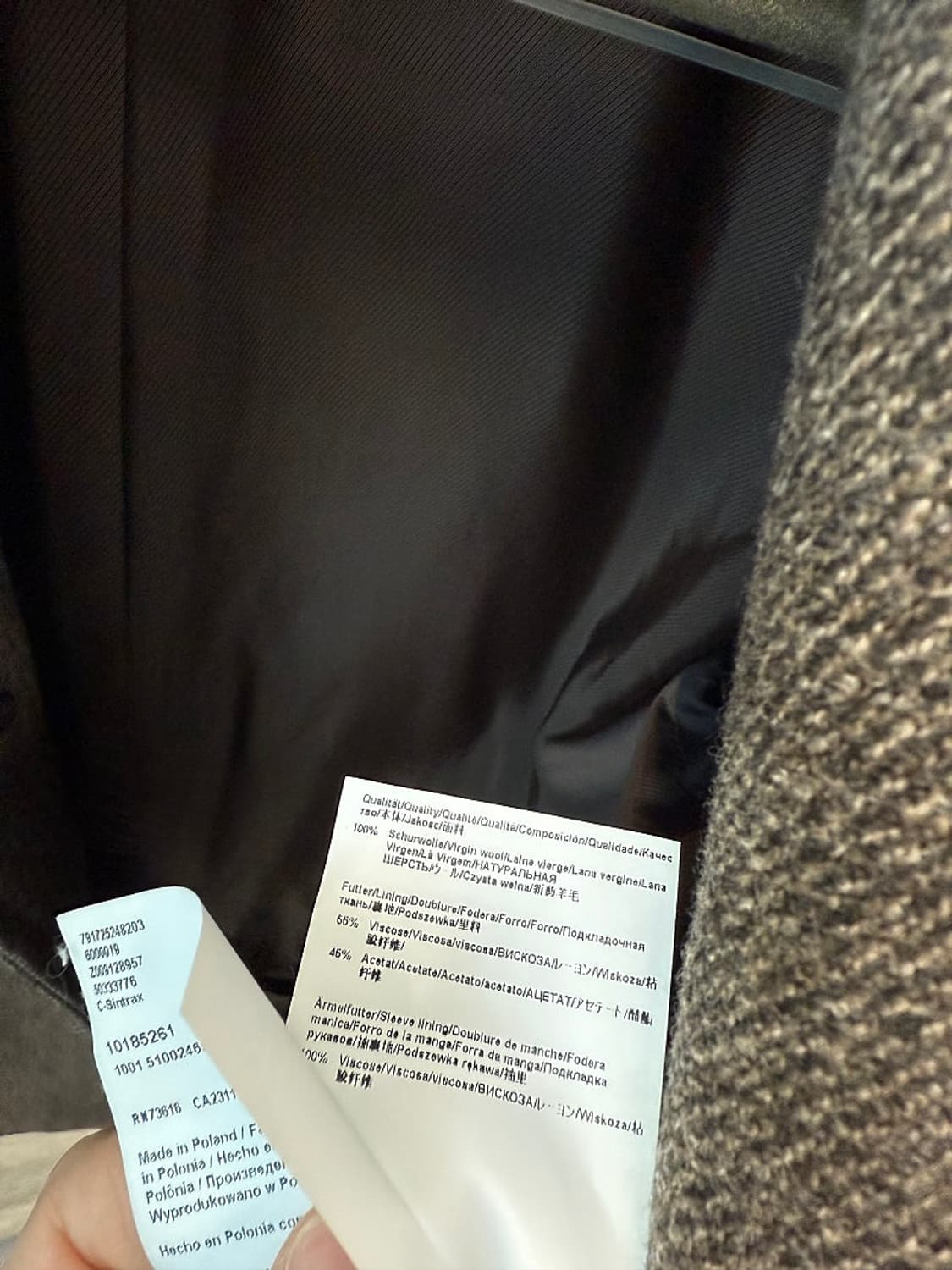 95) 휴고보스 레드라벨 울 코트  상품이미지9