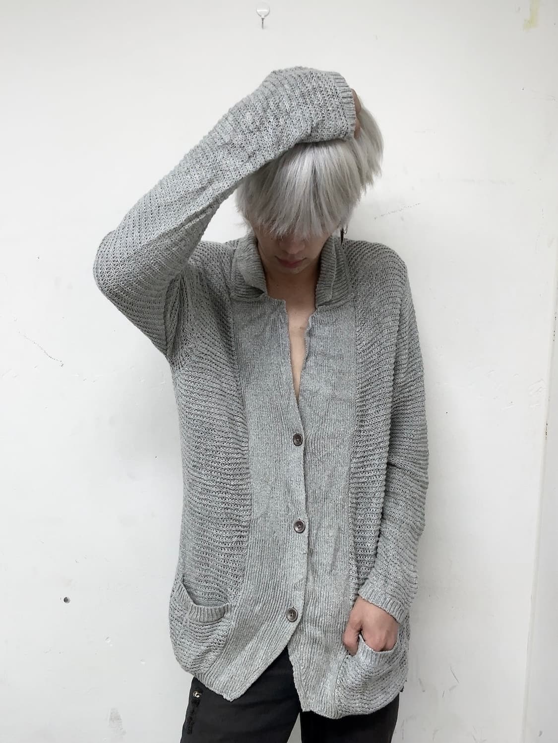 [PPFM] Grey Knit Cardigan 상품이미지2