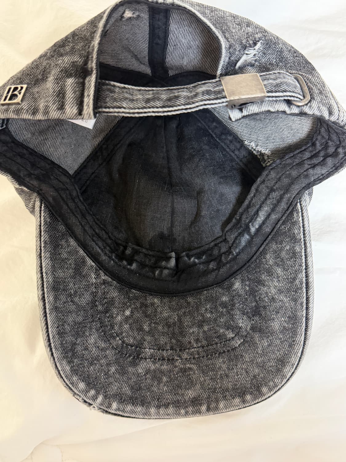 보헤미안서울 GLITCH WASHED DENIM BALL CAP 상품이미지3