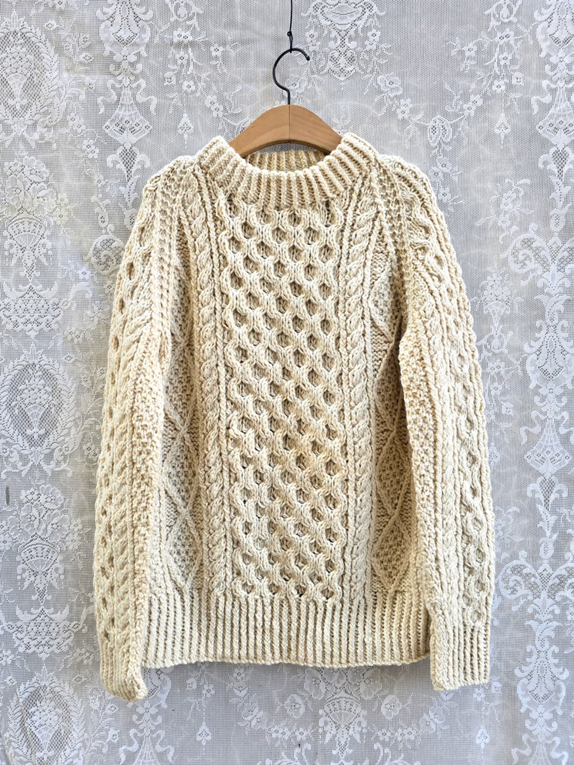 80-90s 아일랜드 피셔맨 니트 상품이미지1