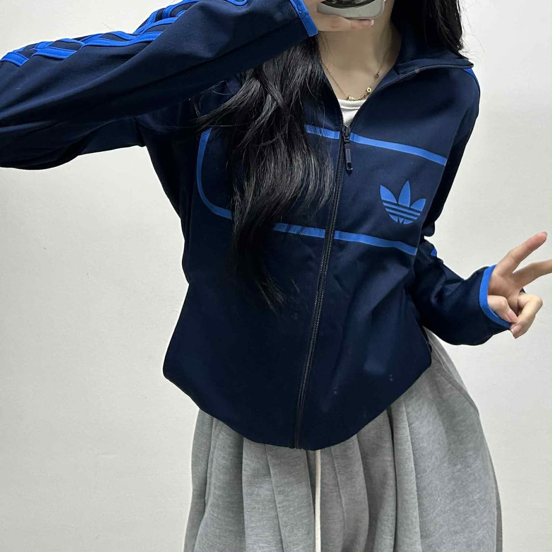 아디다스 스트릿 파이어버드 네이비 트랙탑 져지(95) 상품이미지1