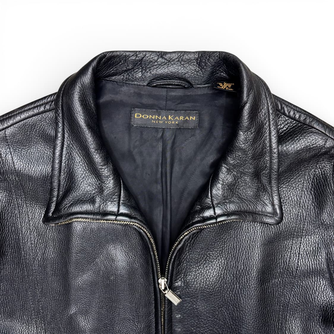 90's 도나 카란 레더 자켓 상품이미지4