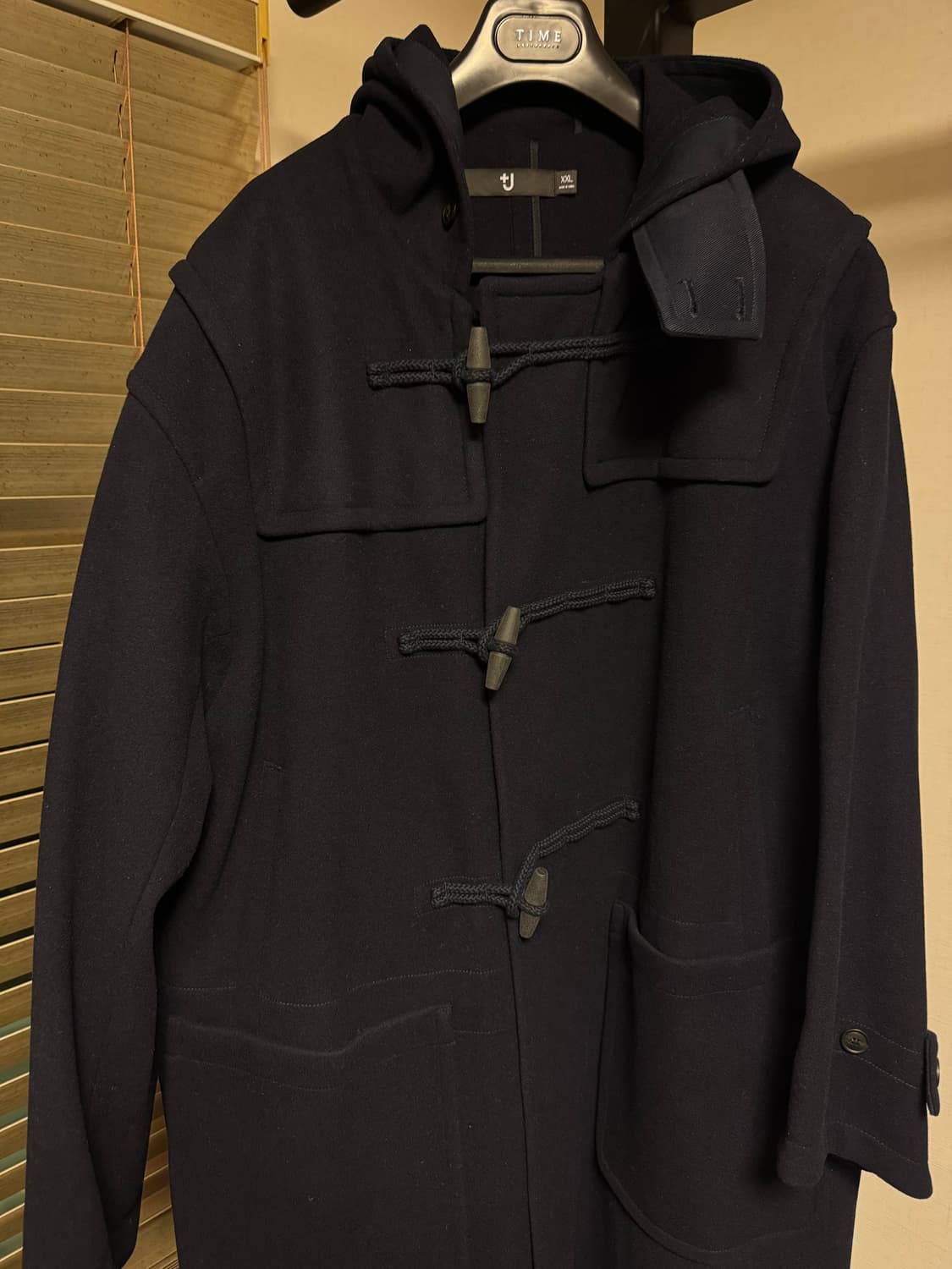 유니클로 질샌더 +J 오버사이즈 더플코트 블랙 XXL사이즈 상품이미지3