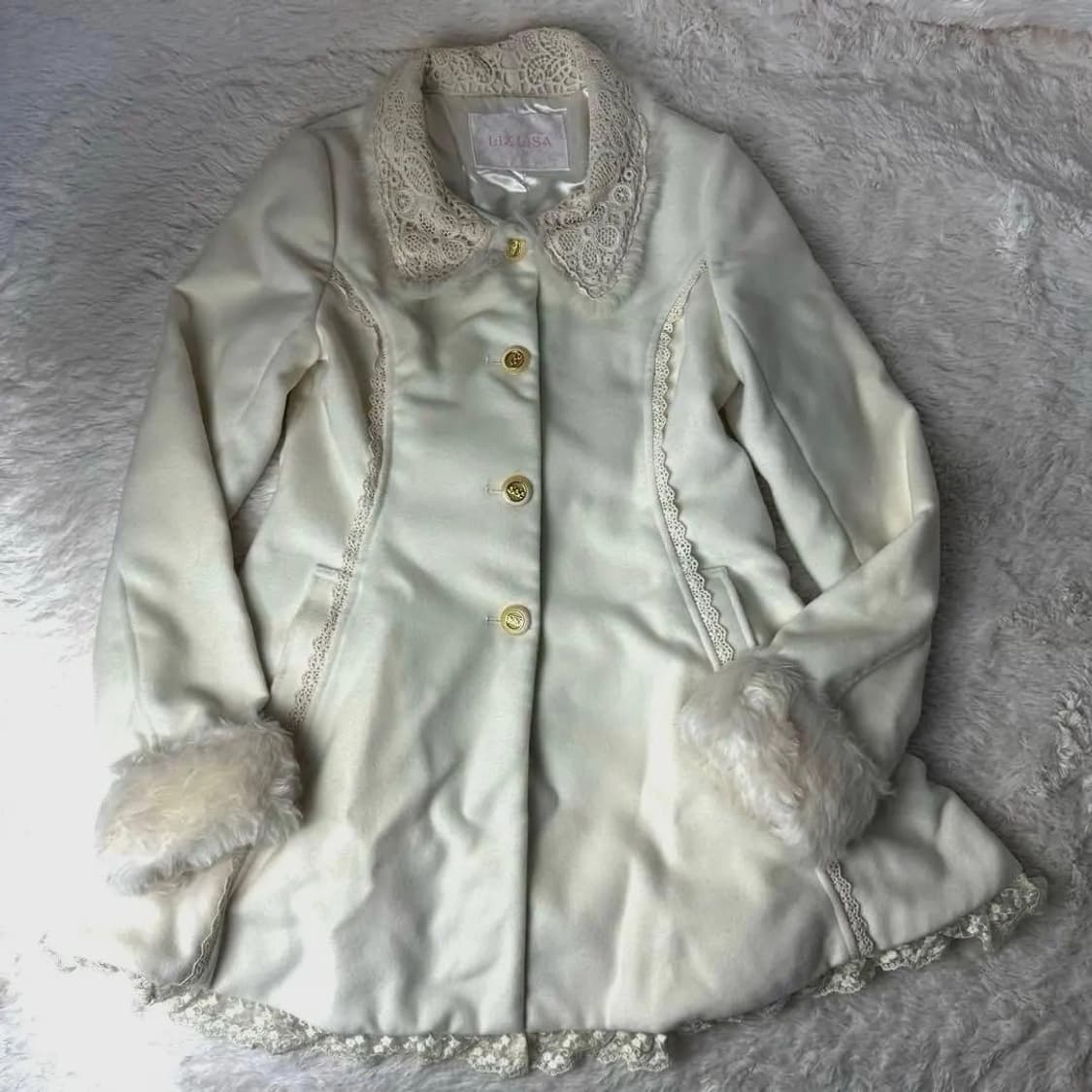 리즈리사 히메갸루 코트 달천깔 라떼갸루 빈티지 상품이미지1