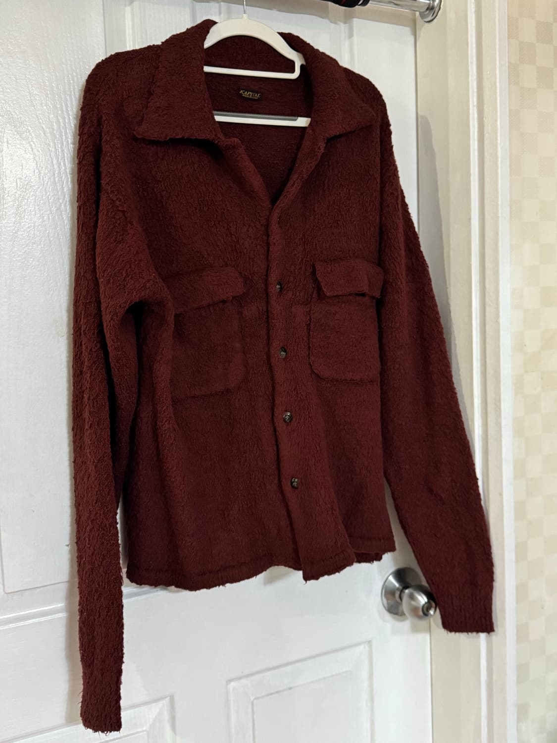 [3 Size] 캐피탈 7G 쉐기 니트 보드 셔츠와인 상품이미지3