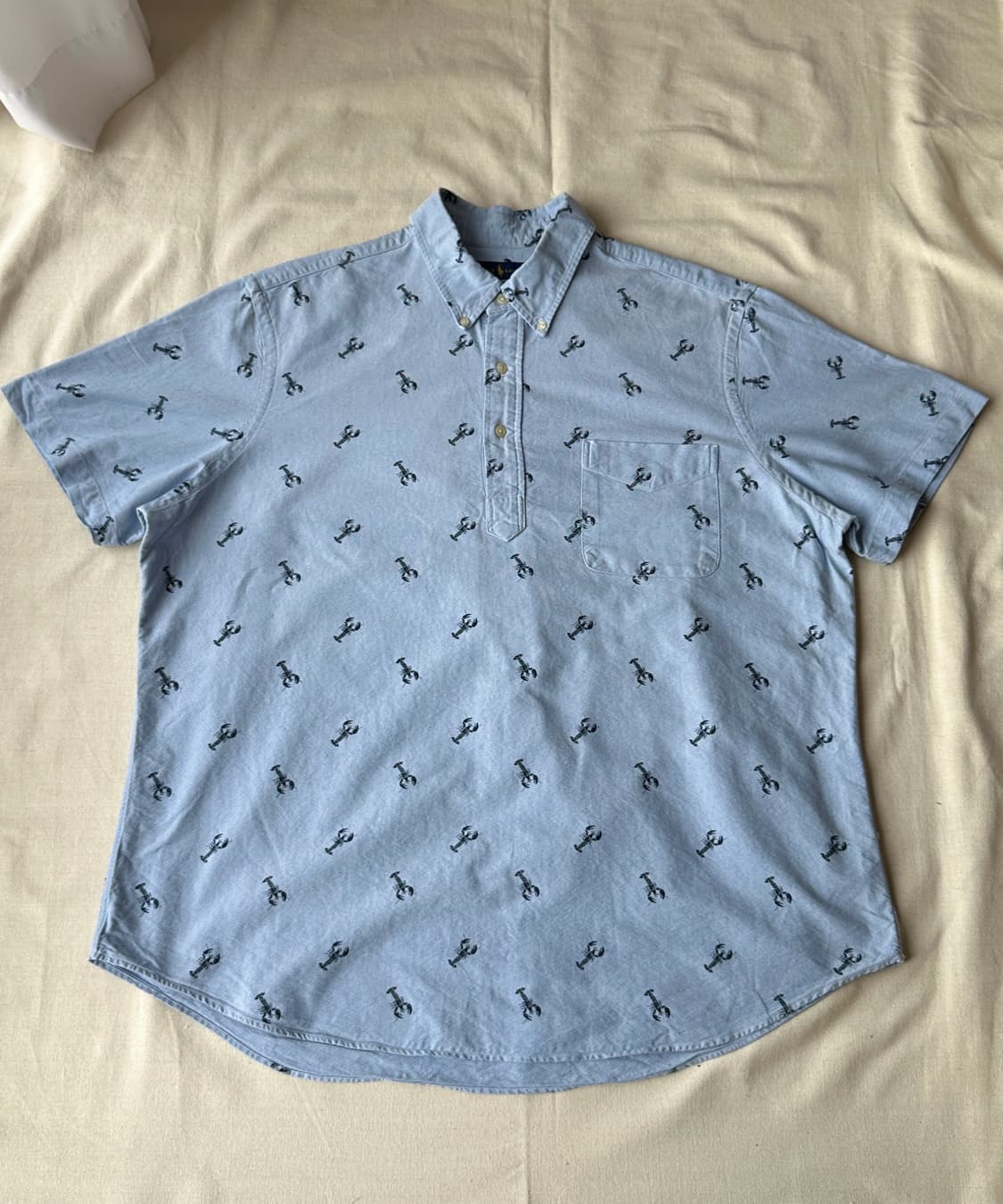 폴로 랄프로렌 랍스터 패턴 풀오버 반팔 셔츠 2XL 상품이미지1