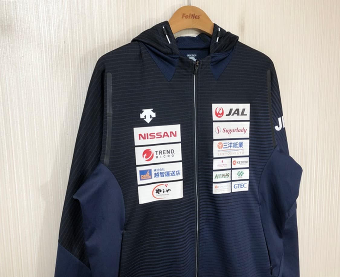 데상트 일본 펜싱국가대표팀 지급용 후드집업자켓 XO(XXL) 상품이미지4