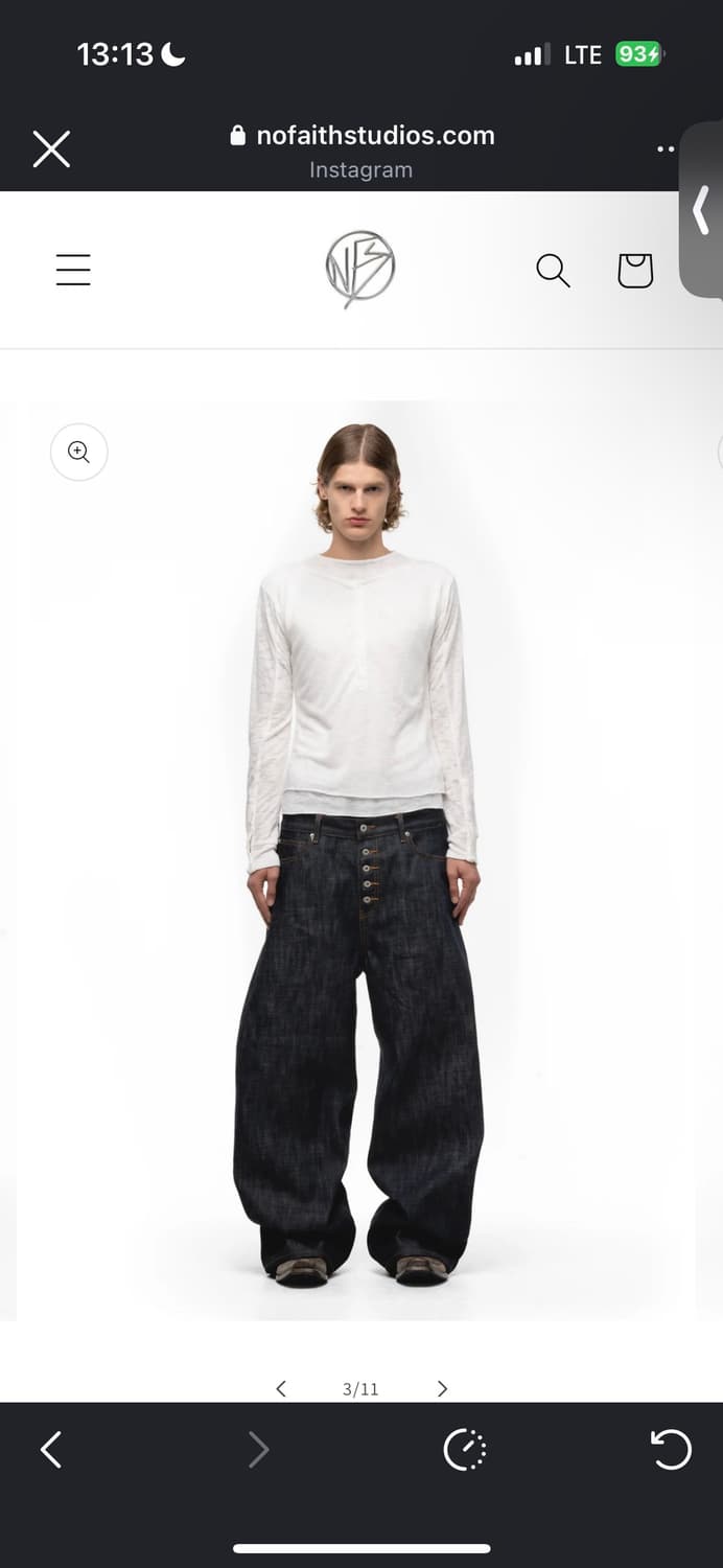 Nofaith studios 노페이스스튜디오 재패니즈 루즈핏 데님 L 상품이미지3