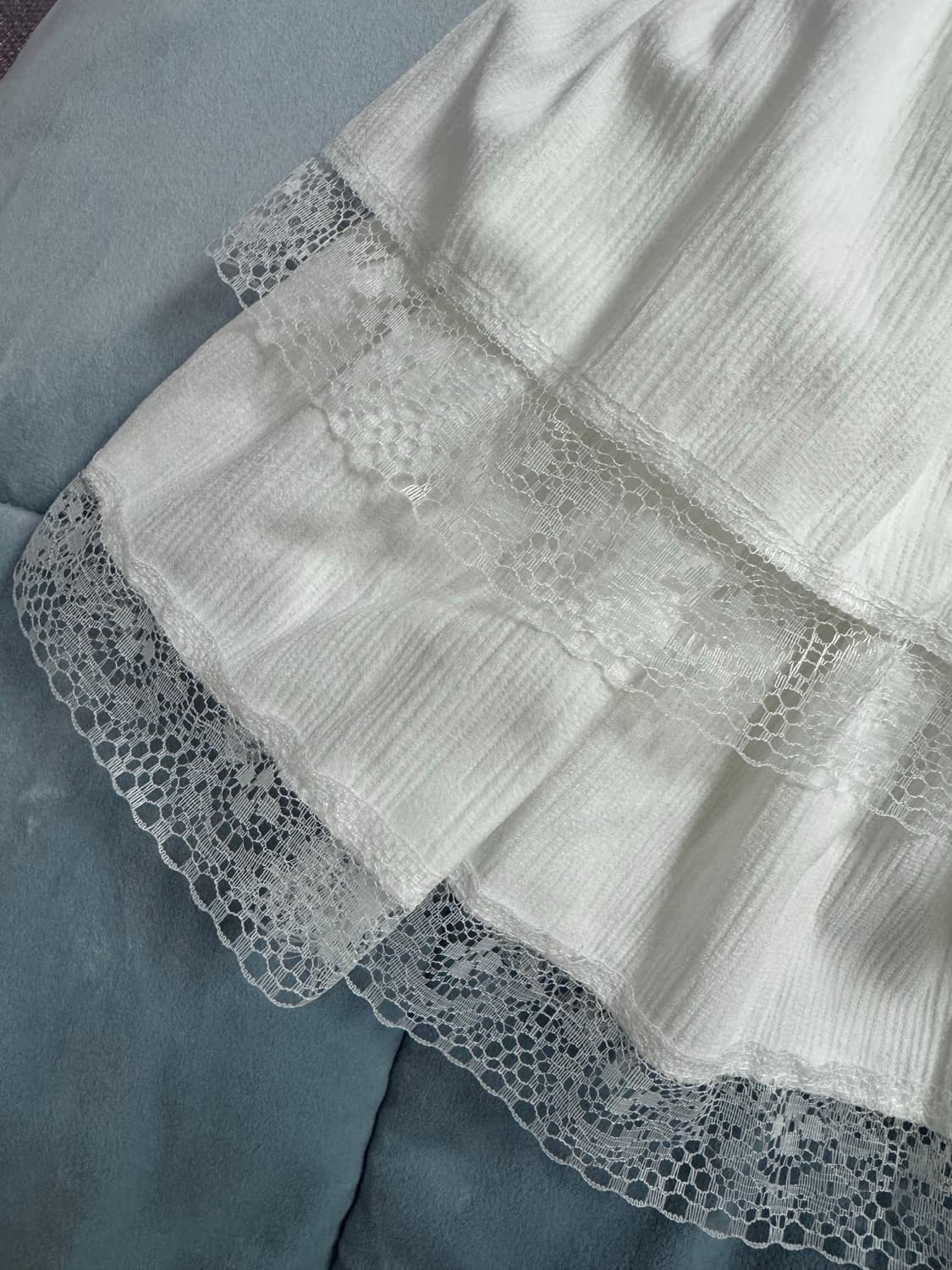 🎀귀염뽀짝여친재질st🎀 수플레 레이스 골덴 스웨이드 밴딩 캉캉 플레어 상품이미지6