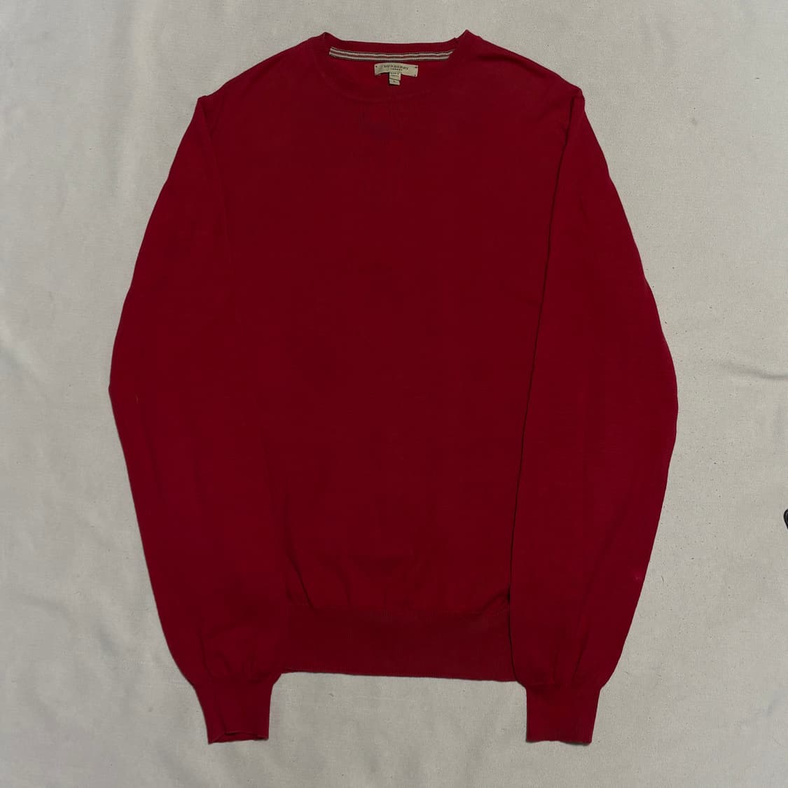 L 버버리 레드 코튼 니트 상품이미지2