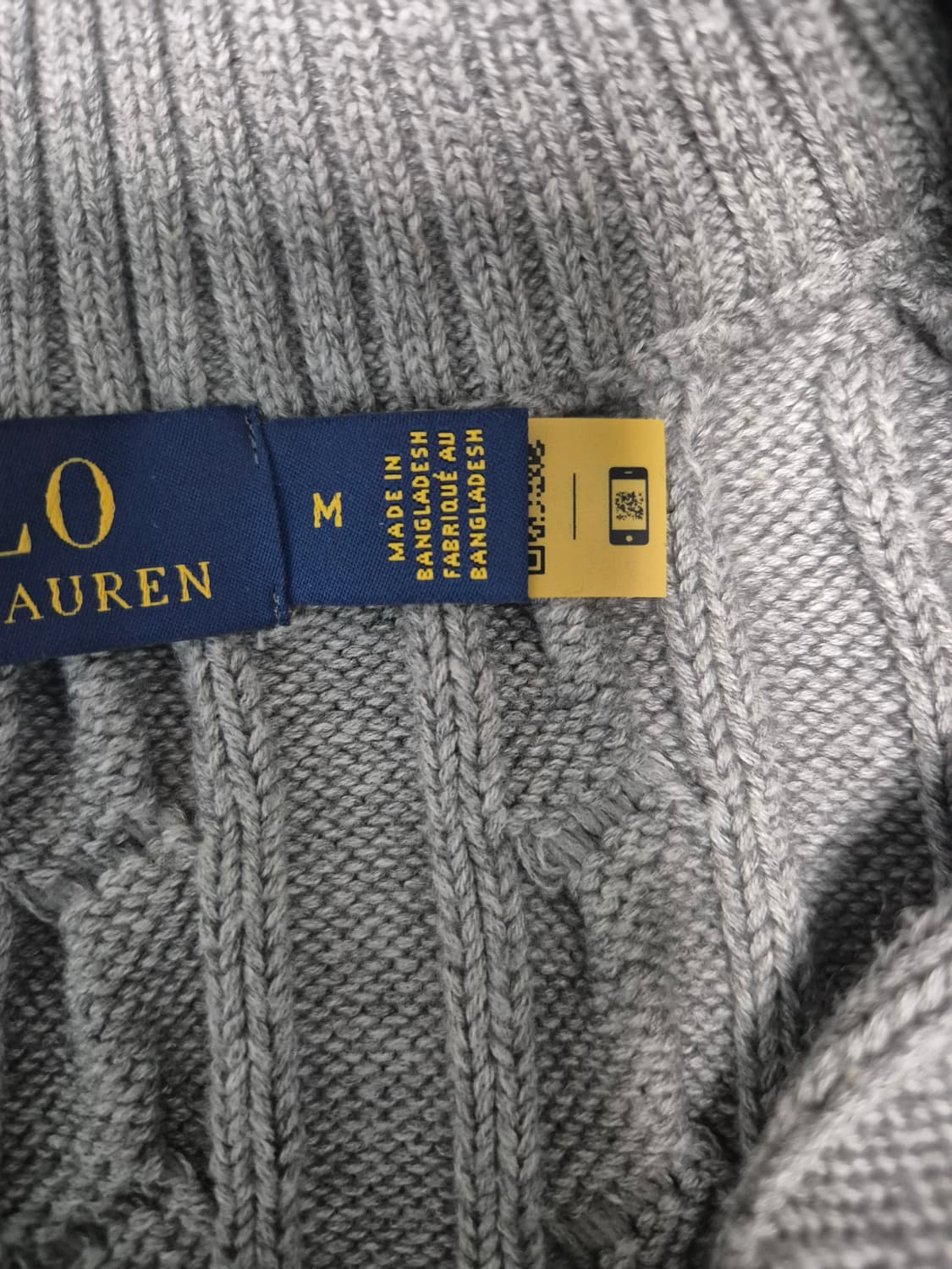 폴로 반집업 니트 m (실착1회) 돈 필요해서 빨리 팔아요 상품이미지2